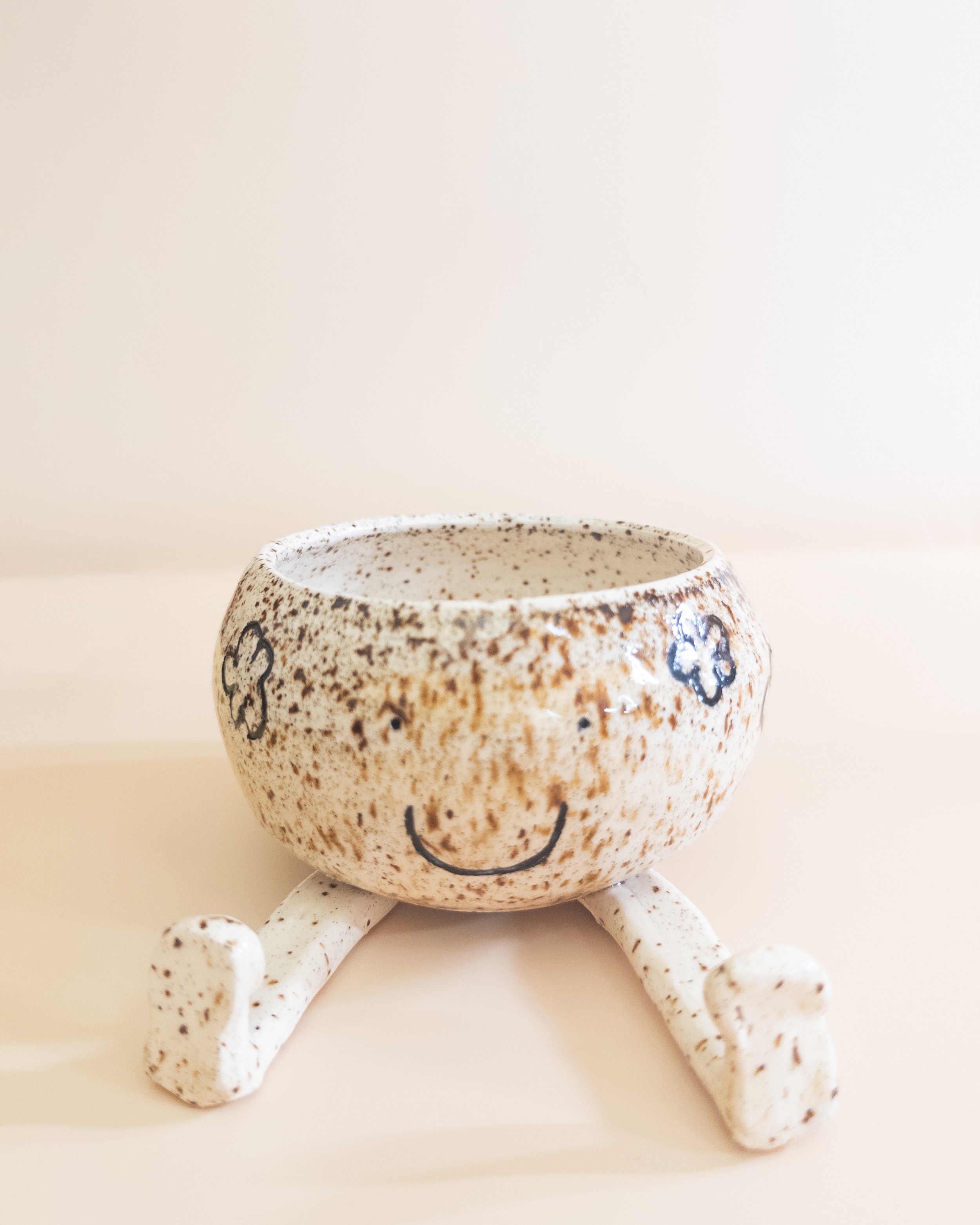 Porcelain "Flower Bob" Planter