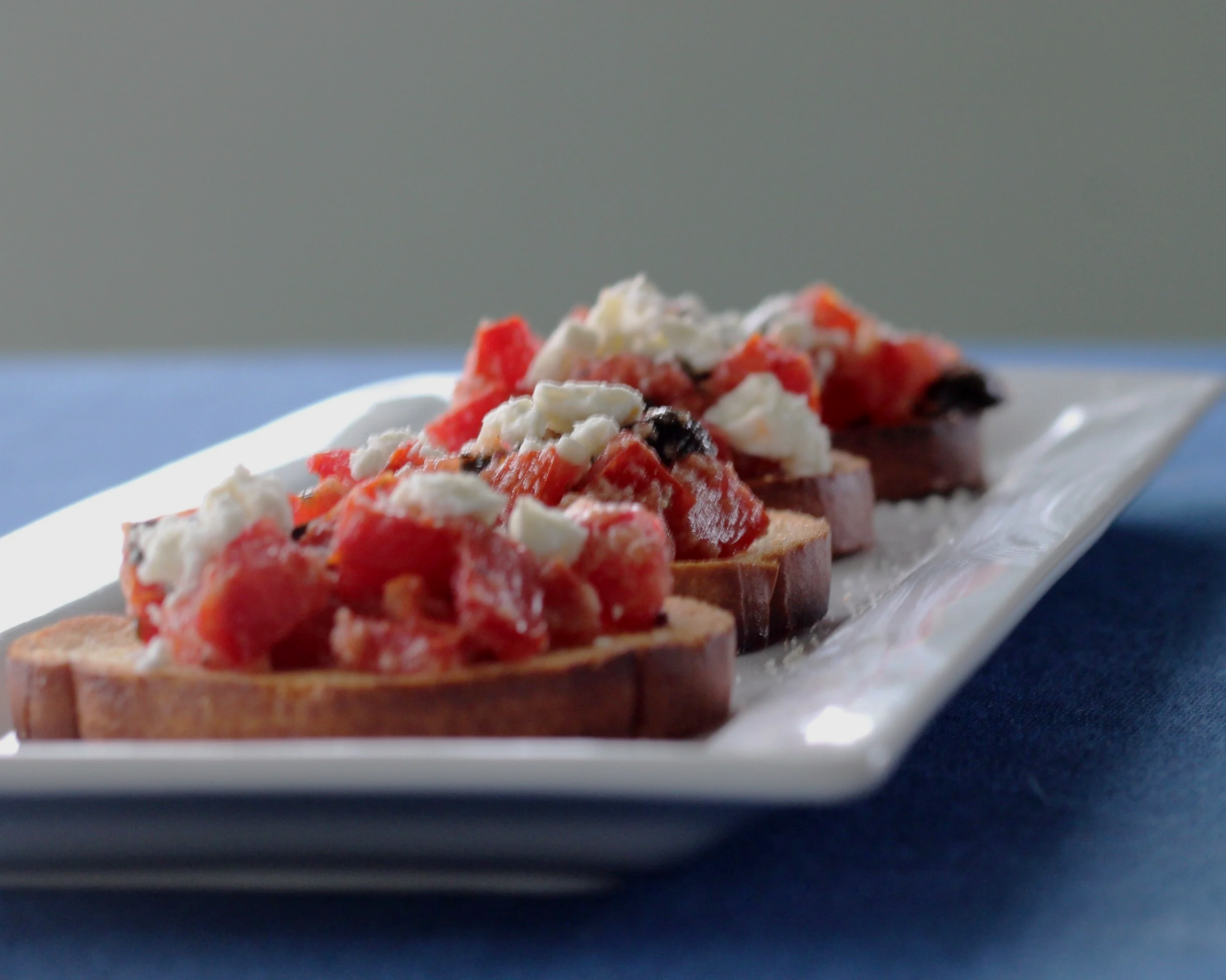 Bruschetta on Crostini