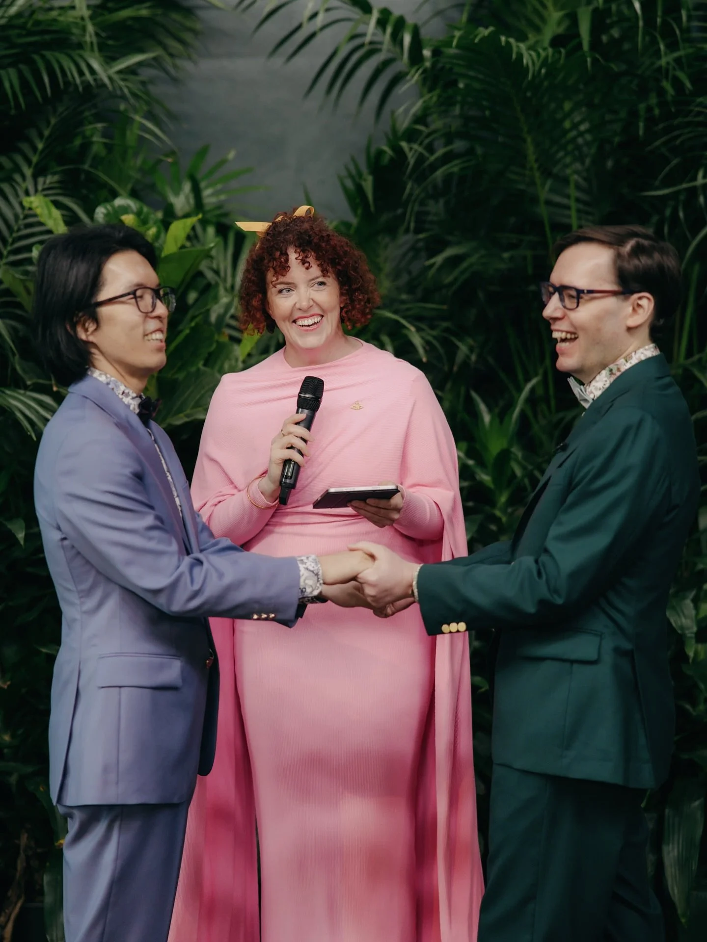 Coldest Melbourne day in 112 years??? 

NOT WHERE WE WERE 🎉🪩💖

Ben and Coenraads festival of love was incredible. Hearts were warmed, smiles were smiled, and vows were shared. 

Nothing was going to keep the excitement away on this day. 

grooms /