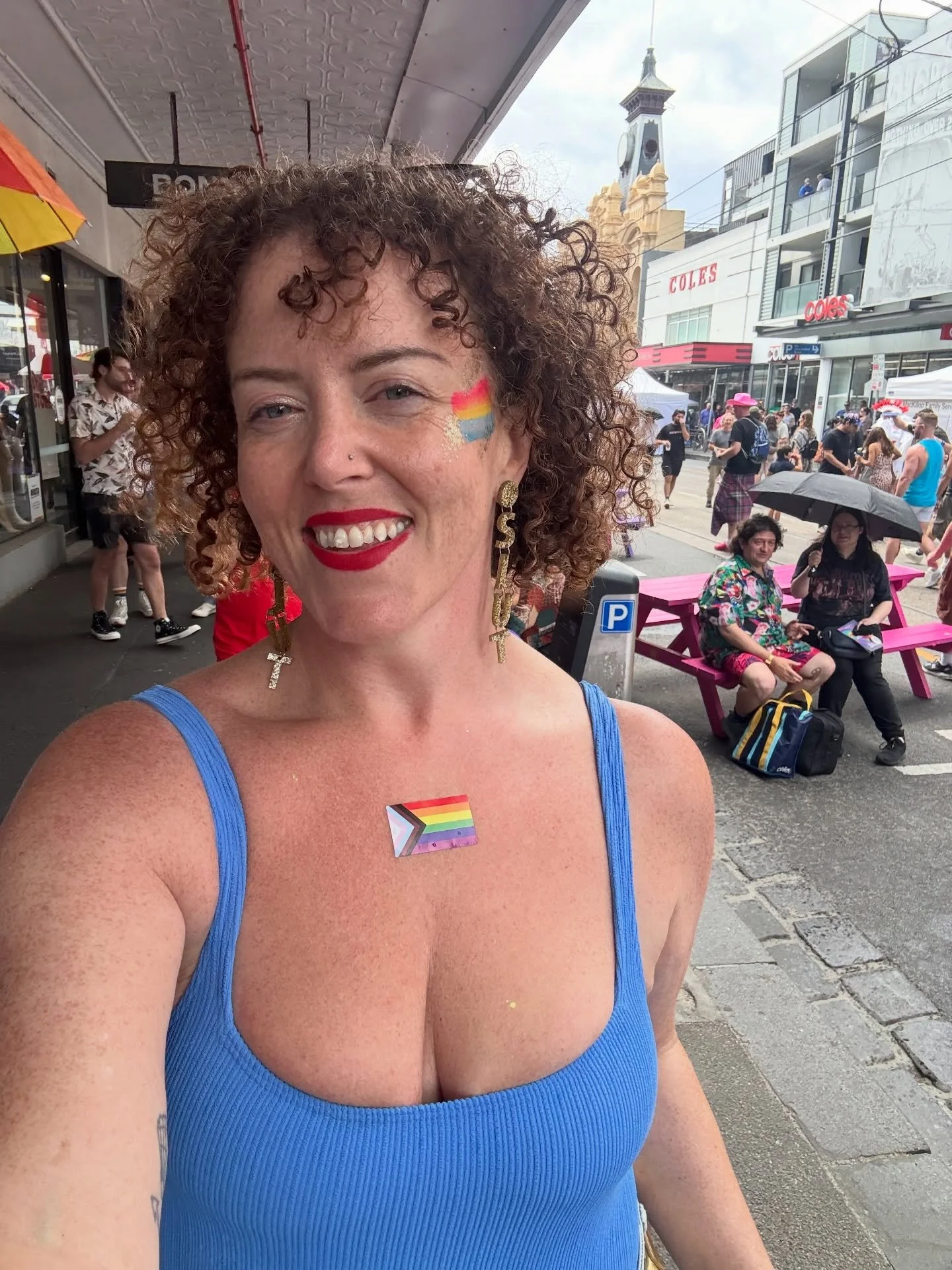 Pride with friends 🏳️&zwj;🌈

Smith St Pride has become my favourite date of the gay calendar and it was so lovely seeing so many beautiful friends there 🩷🩷🩷