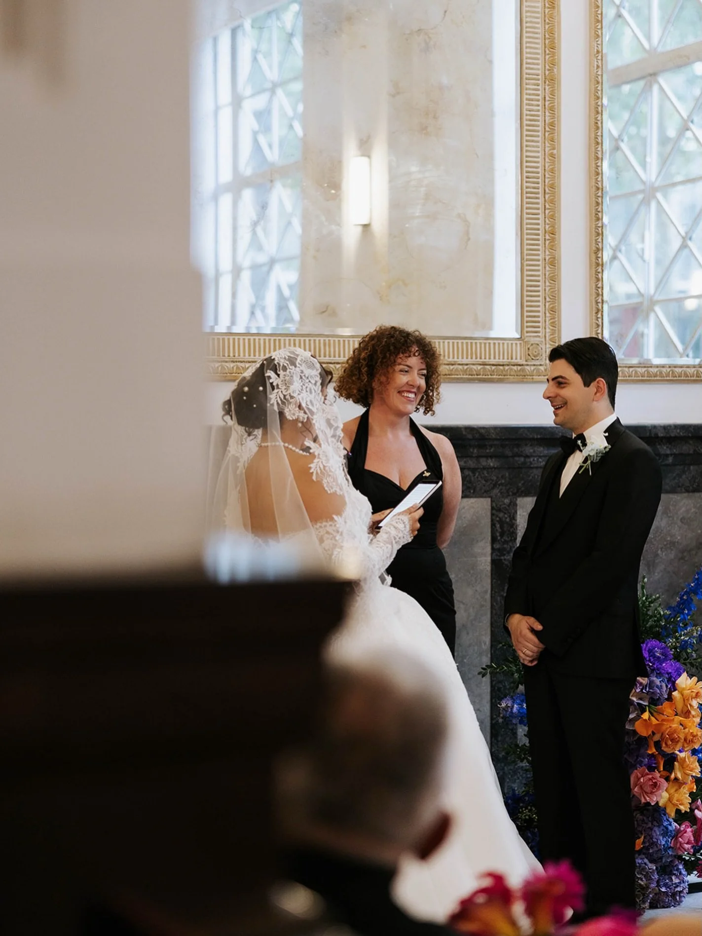 Alana absolutely nailing her vows to Alexander ❤️&zwj;🔥

Held at @thetrust_melbourne, Alana and Alexander&rsquo;s wedding was a mix of tradition and modernity, of pomp and splendour mixed in with subtle nods to loved ones and family. 

It truly was 