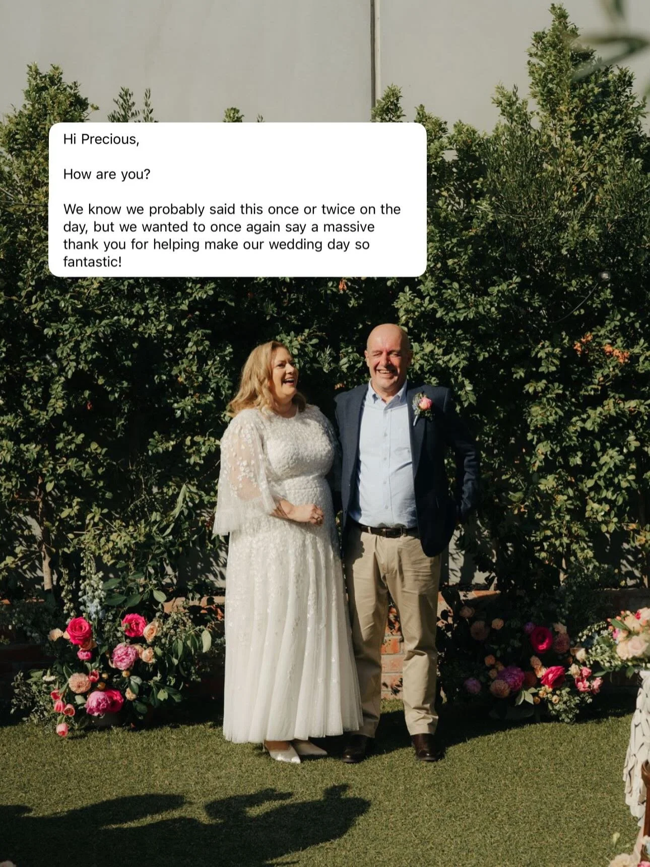 Emails like this absolutely make my day&hellip; week&hellip; month&hellip; and if I&rsquo;m being quite honest with myself? My year 🫶🏽

Marrying Cathryn and Jon was truly a highlight of the 2025/26 season. Their love for each other and absolute und