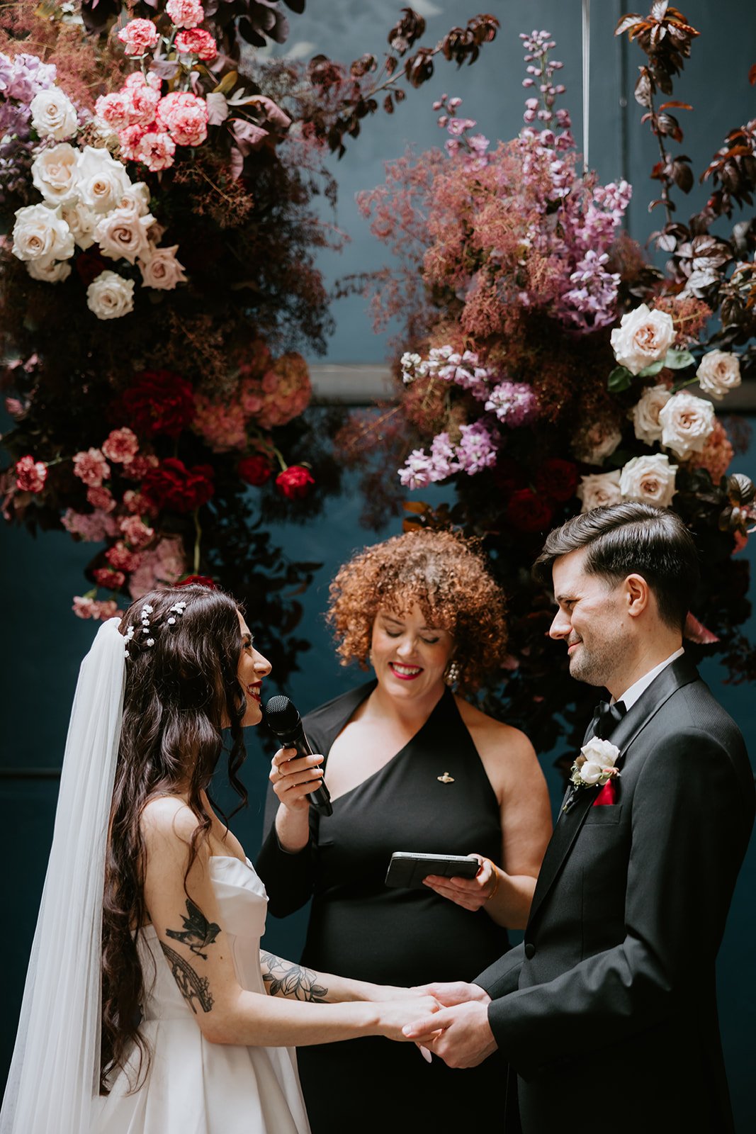Maddy and Tom exchange vows during their ceremony at Rupert on Rupert