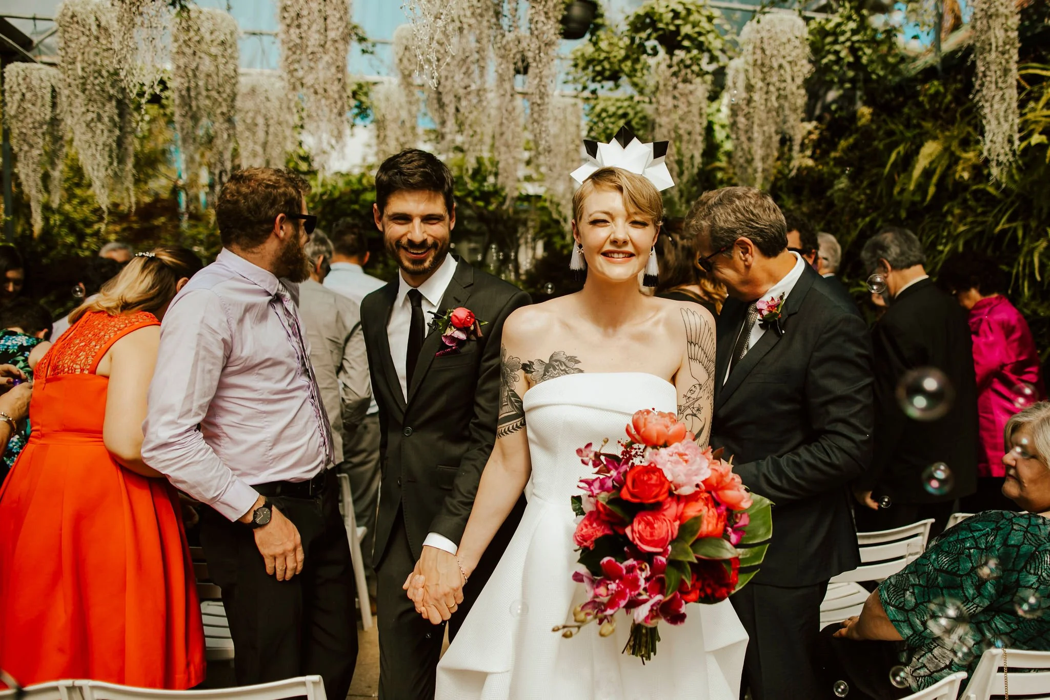 nanette-josh-glasshaus-outside-wedding-melbourne-recessional.jpg