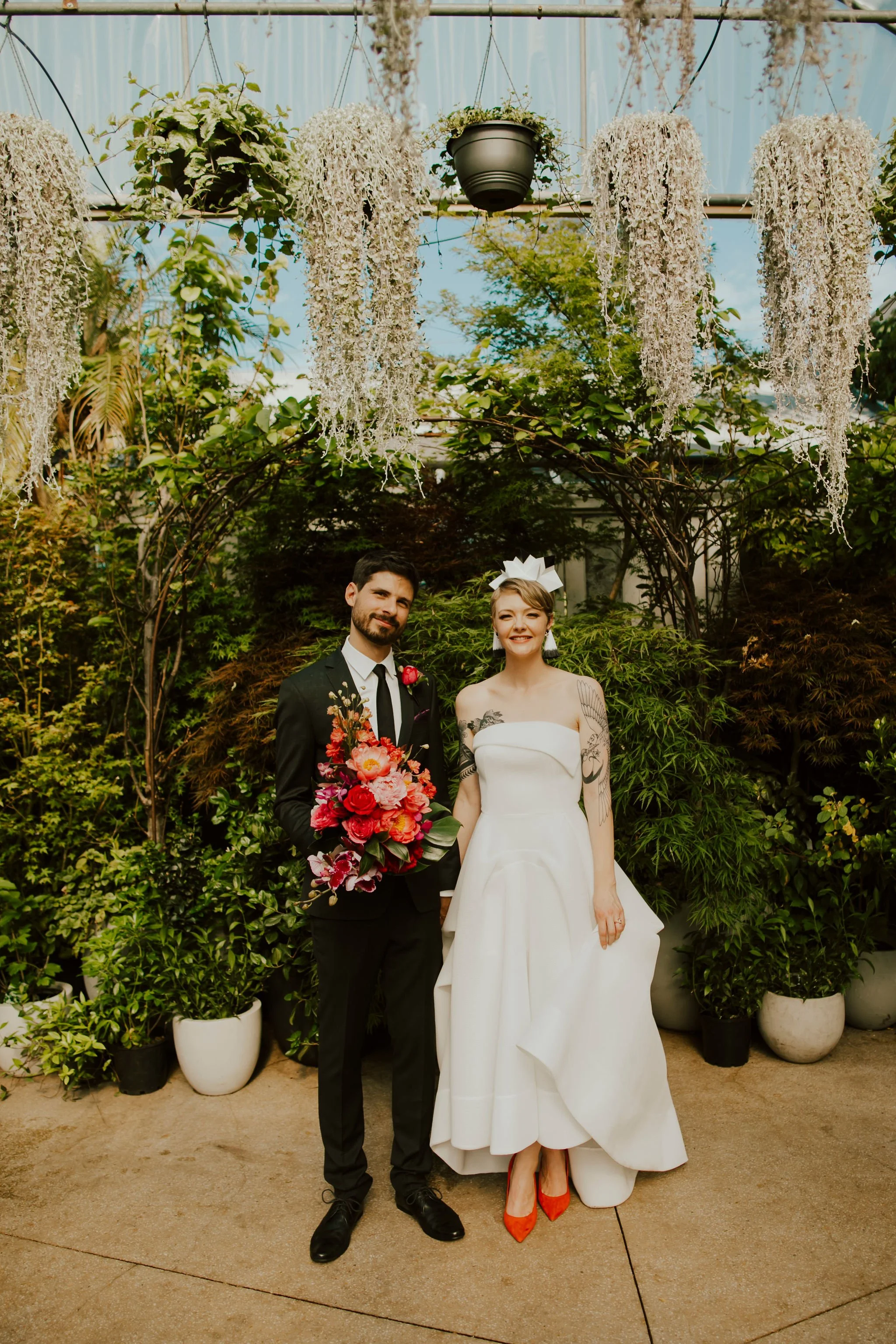 Nanette &amp; Josh's Glasshaus Outside Richmond Wedding | Flowers, Tattoos &amp; Family.