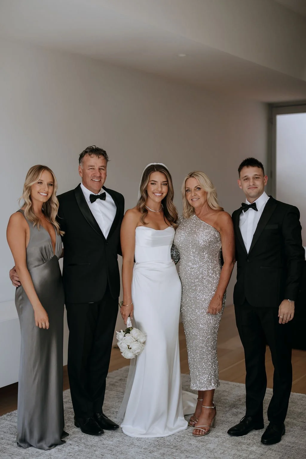 Wedding party family photo at Butler Lane