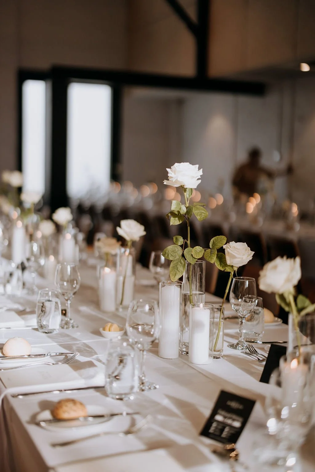 Reception table styling at Butler Lane wedding