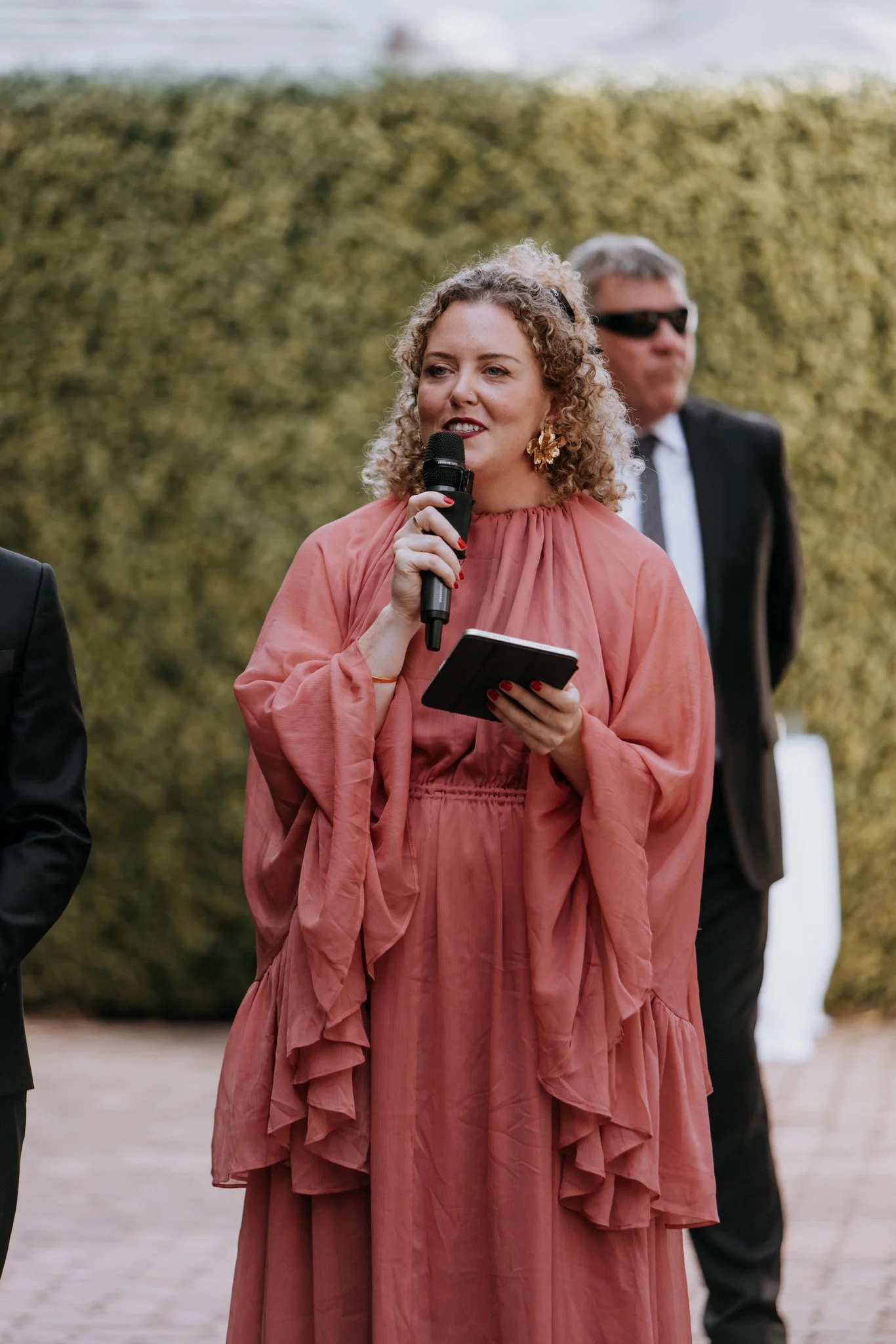 Melbourne Marriage Celebrant Precious at Butler Lane wedding