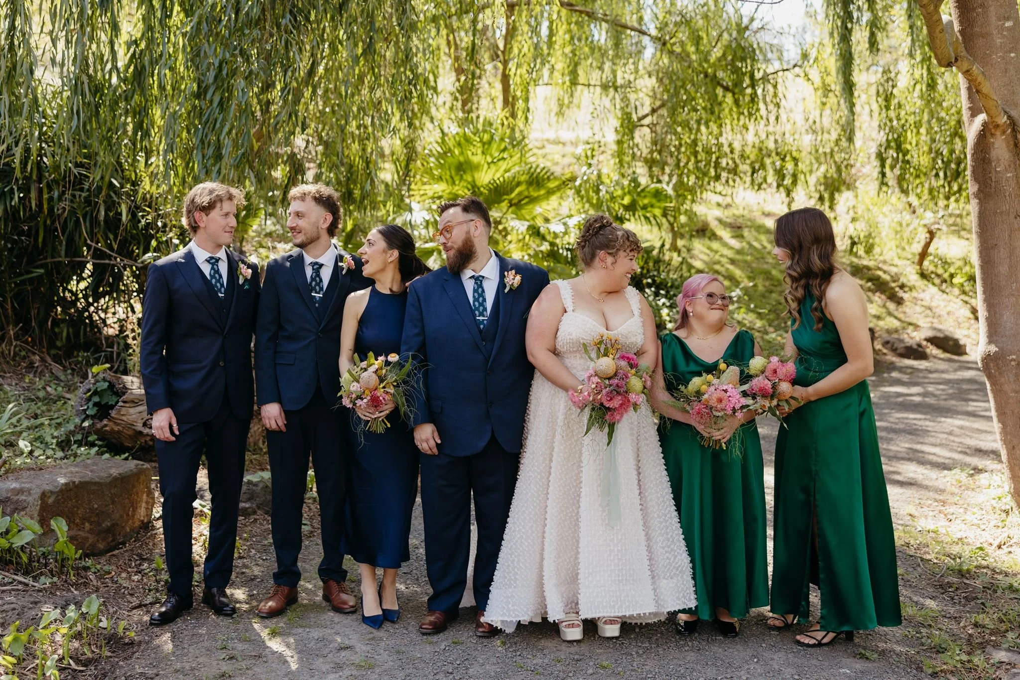 Wedding party at Inglewood Estate in the Yarra Valley