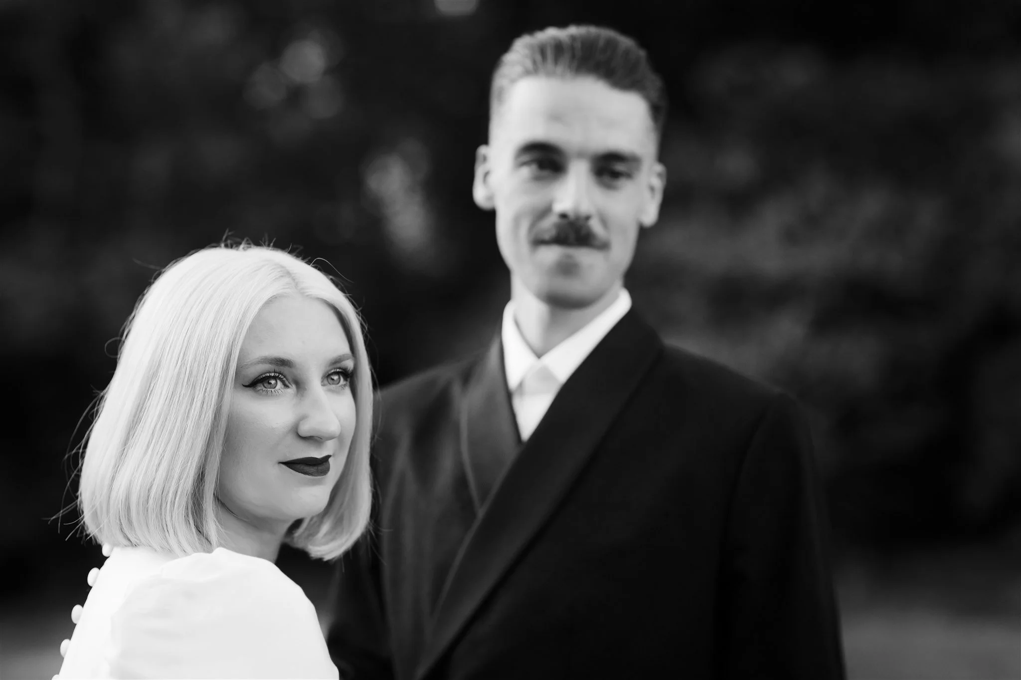 Bride and groom portrait by Katie Harmsworth Photography, Melbourne
