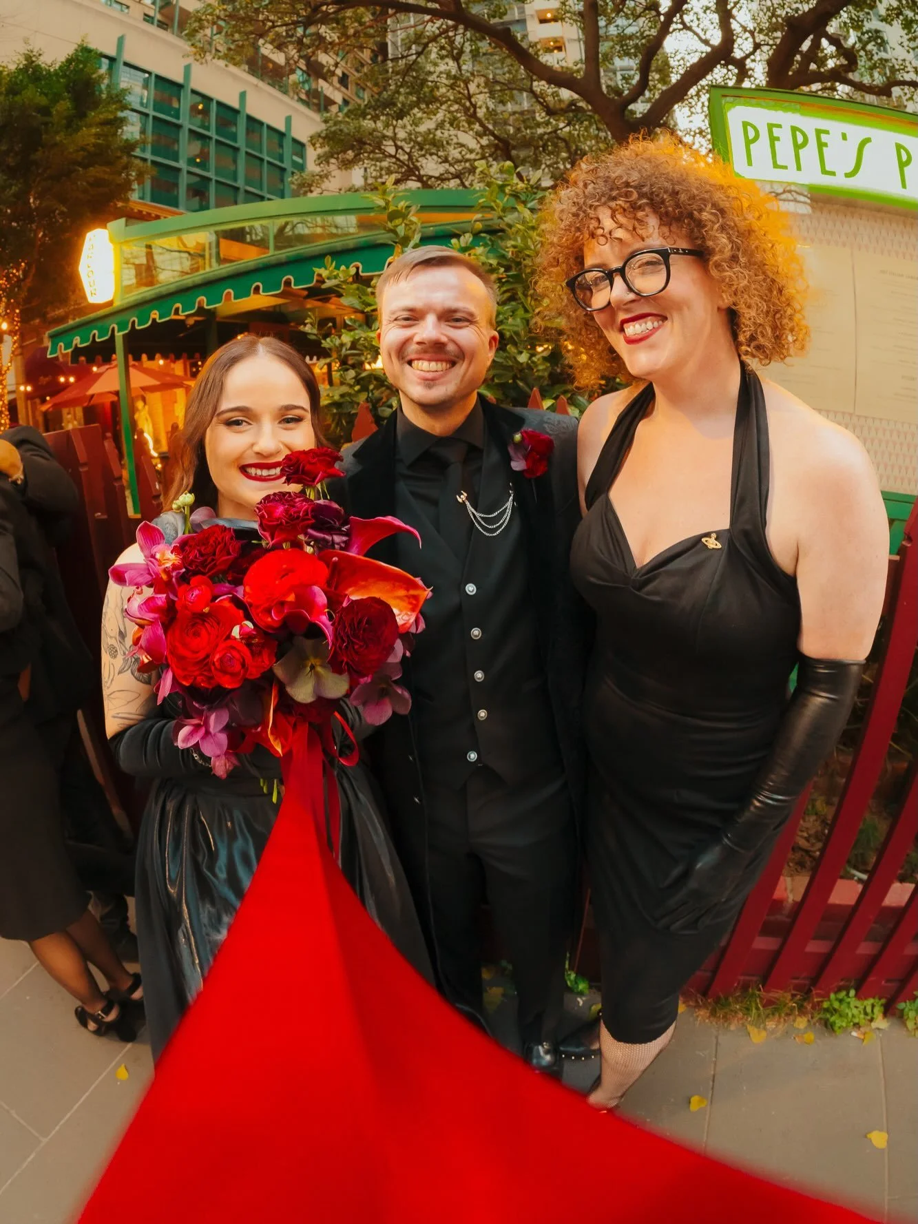 JOSH + APRIL ❤️&zwj;🔥❤️&zwj;🔥❤️&zwj;🔥❤️&zwj;🔥

Slayed together on Saturday in their one of a kind outfits and utterly epic wedding at @pepesitalianliquor and always thrilled to be paired with one of my besties @jacksongrantweddings 

First weddin