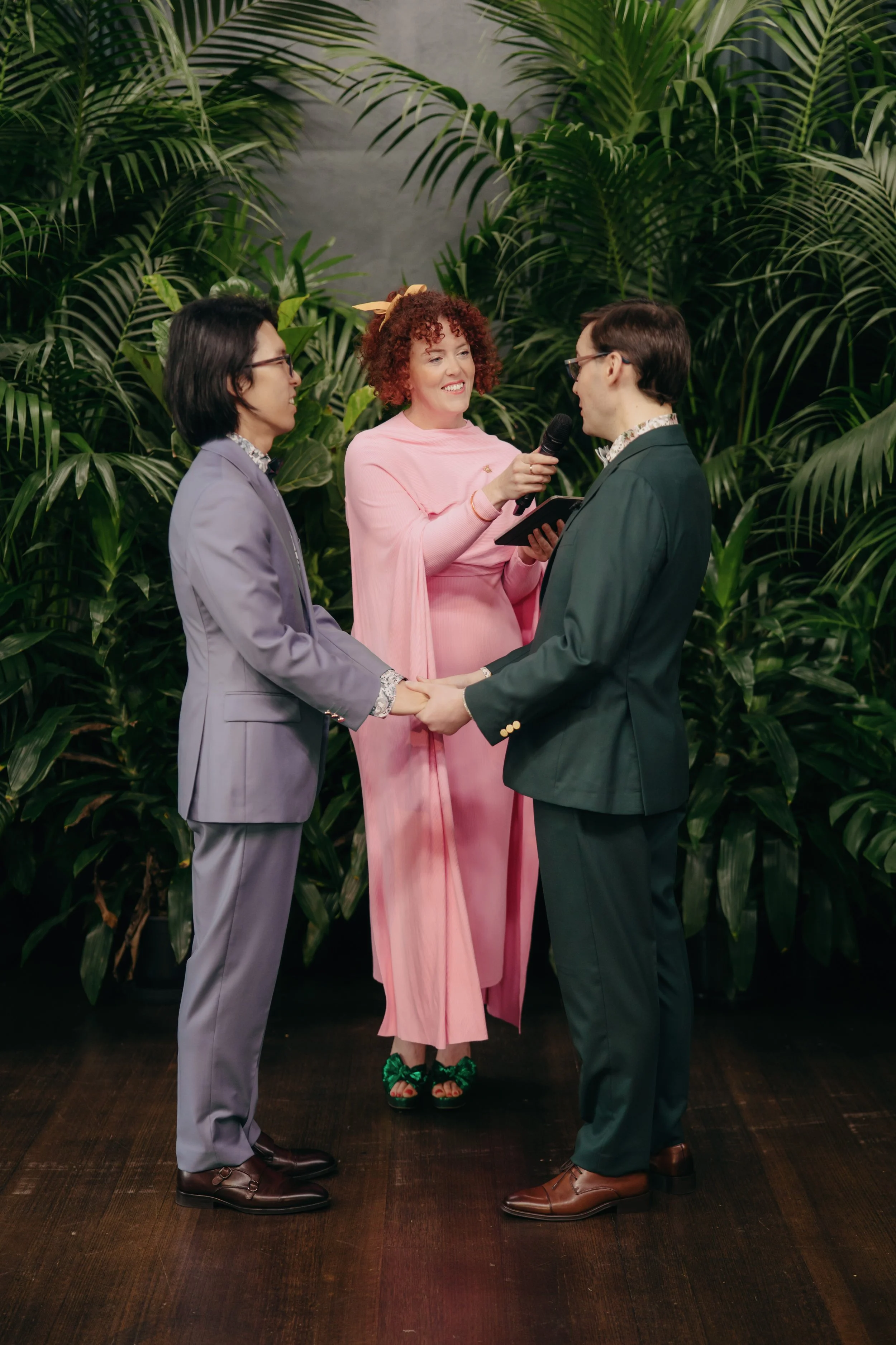 Ben and Coenraad married at Glasshaus Brucke by Melbourne Wedding Celebrant Precious