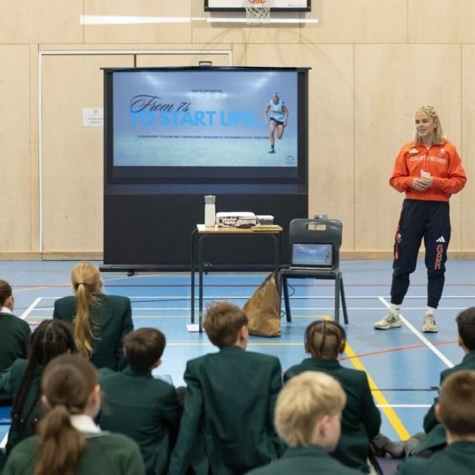 Throwback to a great sports workshop at @rgs_surrey_hills_sport ⚡️

Covering my own sporting journey - touching on comfort zones, resilience and my honest Olympic experience ✨