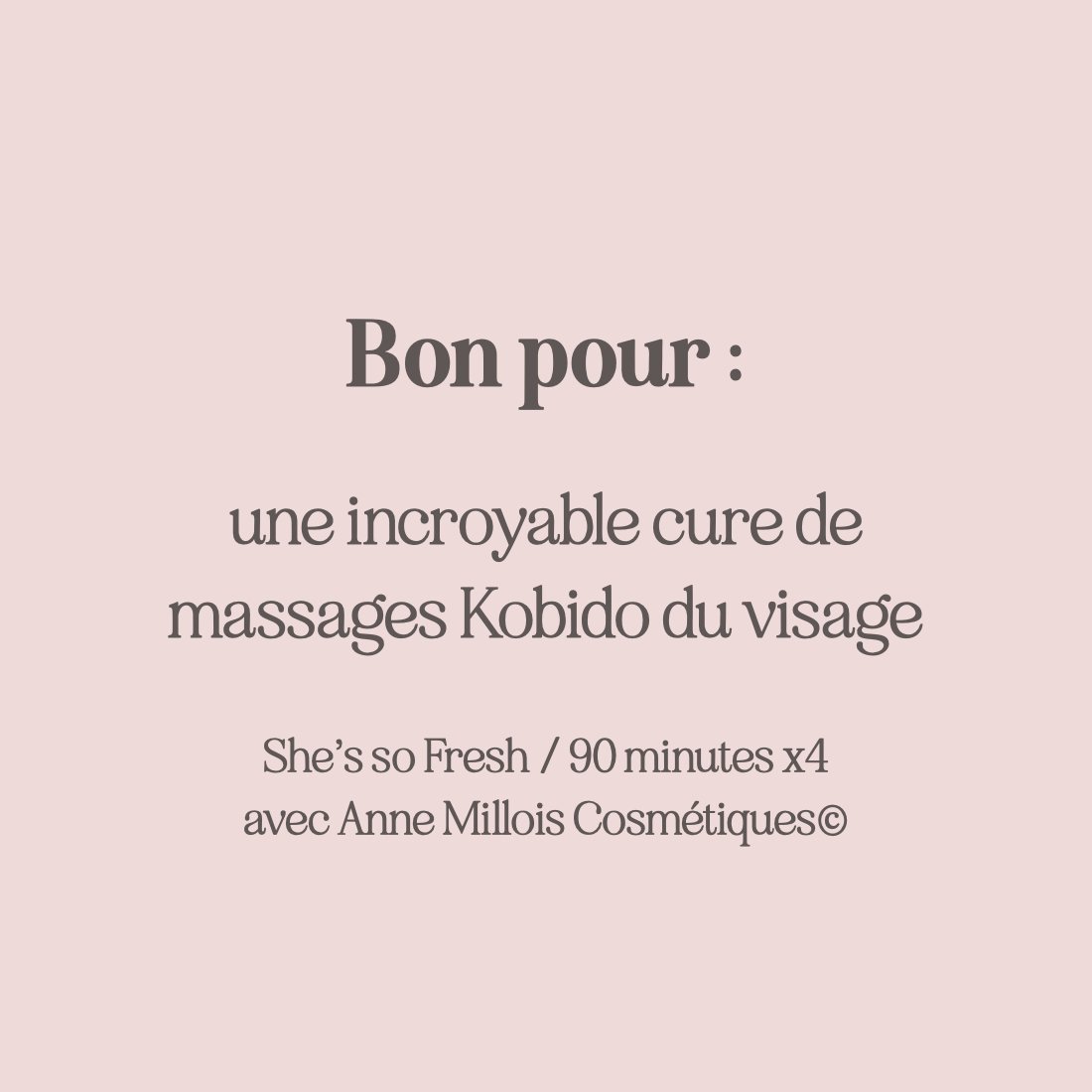 Carte cadeau : Pack She's so Fresh - 4 séances d'1h30