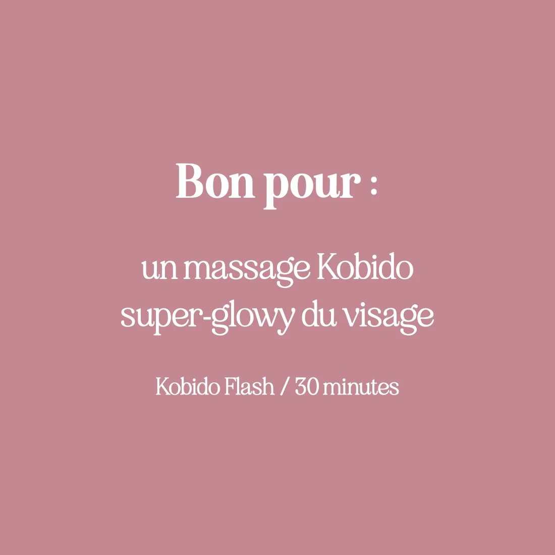 Carte cadeau : Kobido Flash - 30 minutes