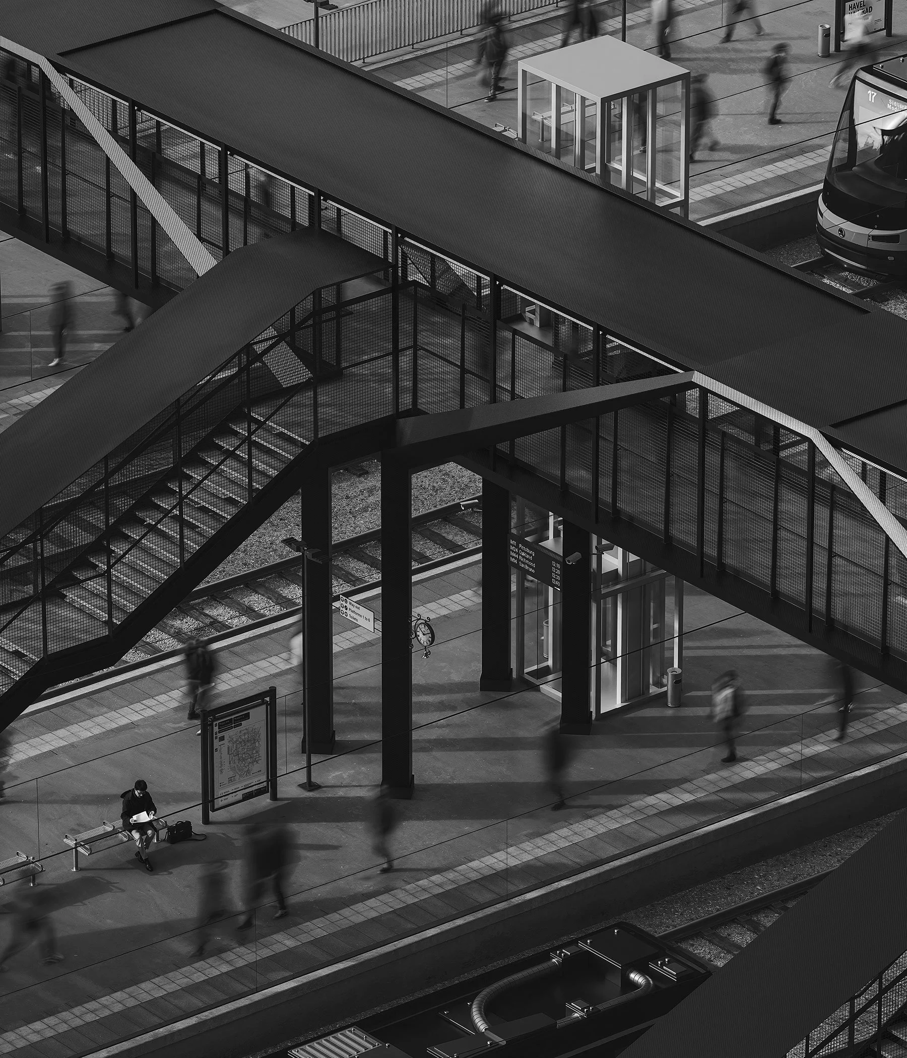 Network Rail footbridge - Luca Poian Forms