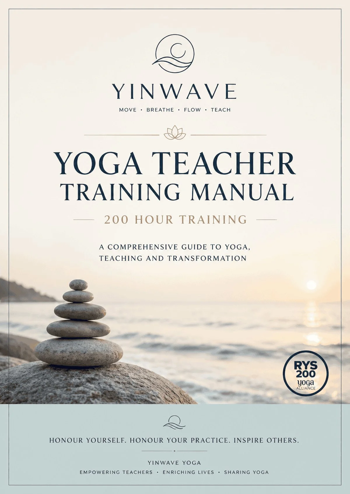 YinWave 200hr Yoga Teacher Training Manual Cover