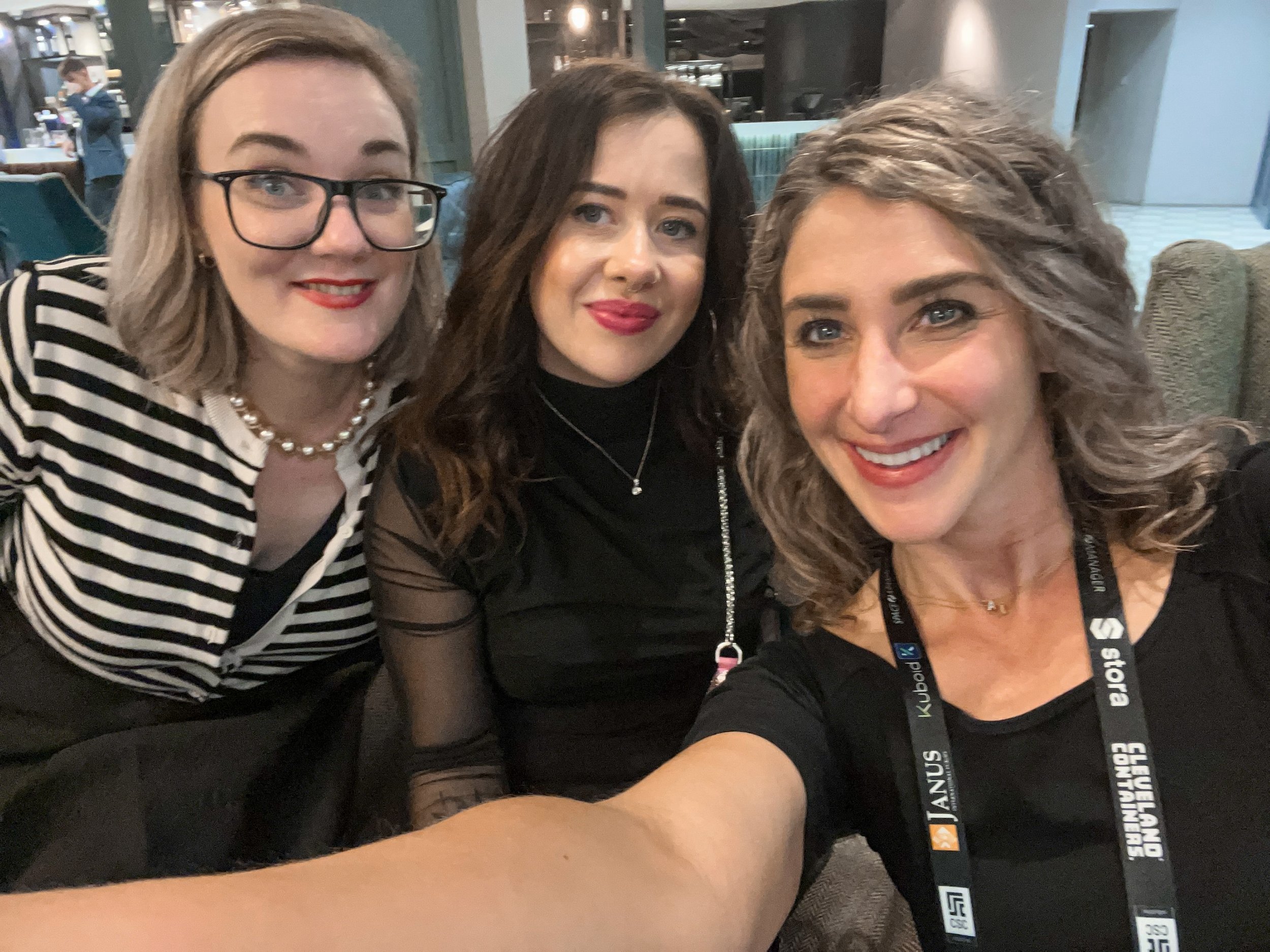Women at self storage event