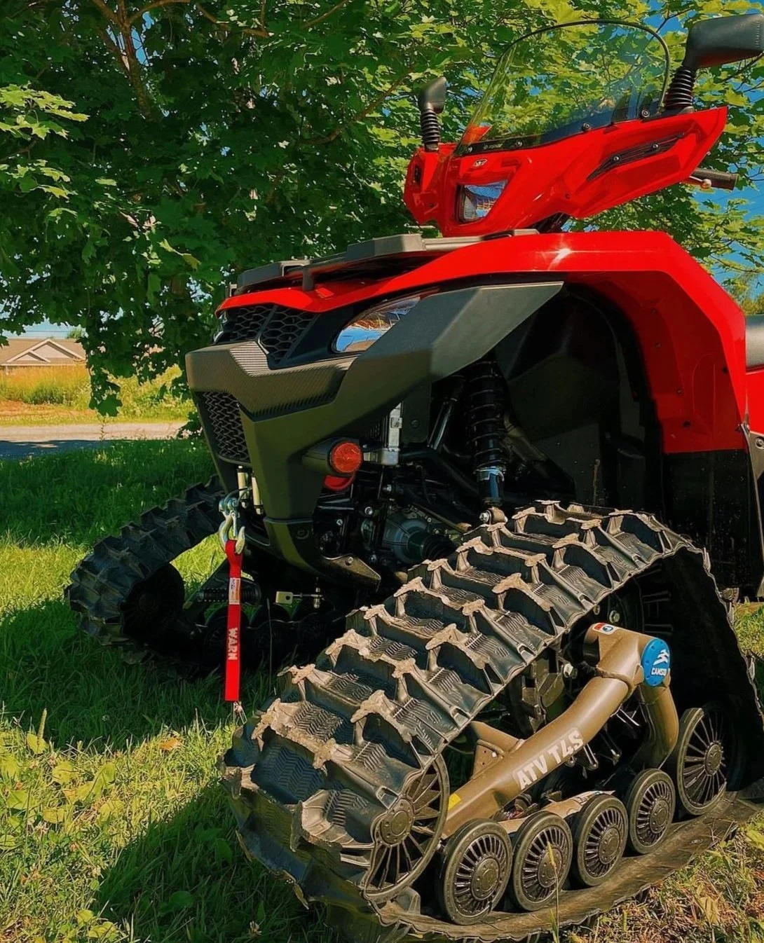 Suzuki ATV with tracks
