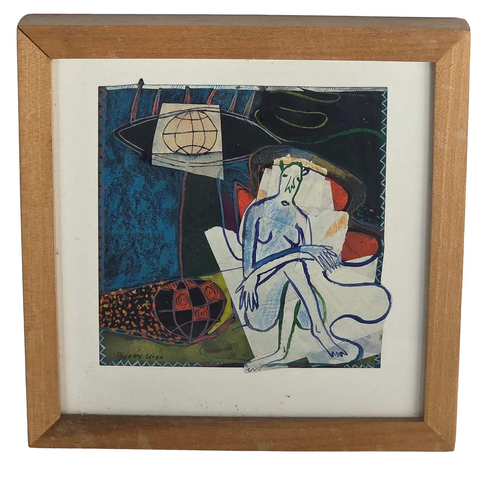 Josette Urso Watercolor + Collage