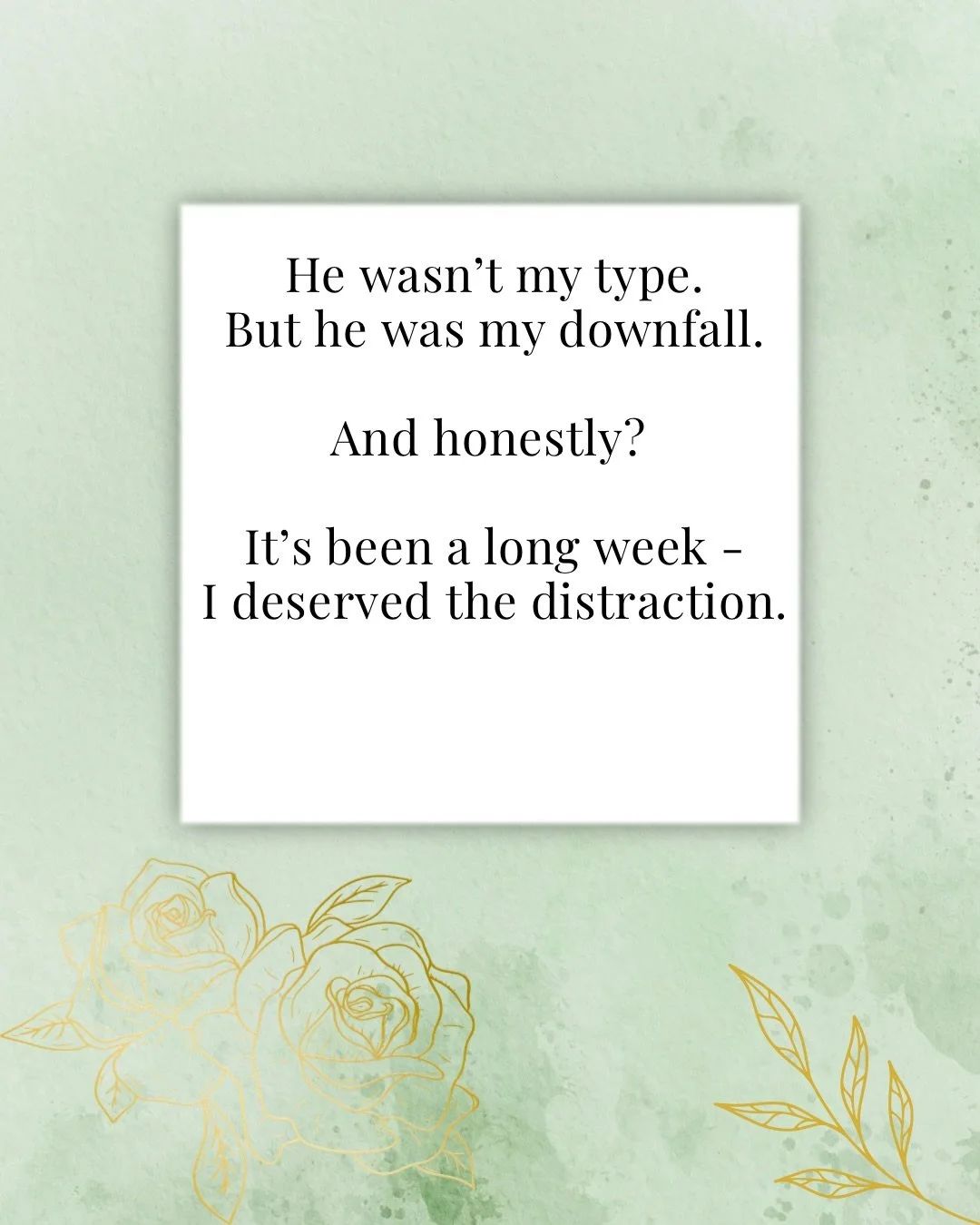 You ever have a week where you&rsquo;re sensible, functional, totally fine&hellip;
and then one man makes your brain go absolutely offline?
Same energy here.

Be honest:
what&rsquo;s your &ldquo;I shouldn&rsquo;t&hellip; but I did anyway&rdquo; momen