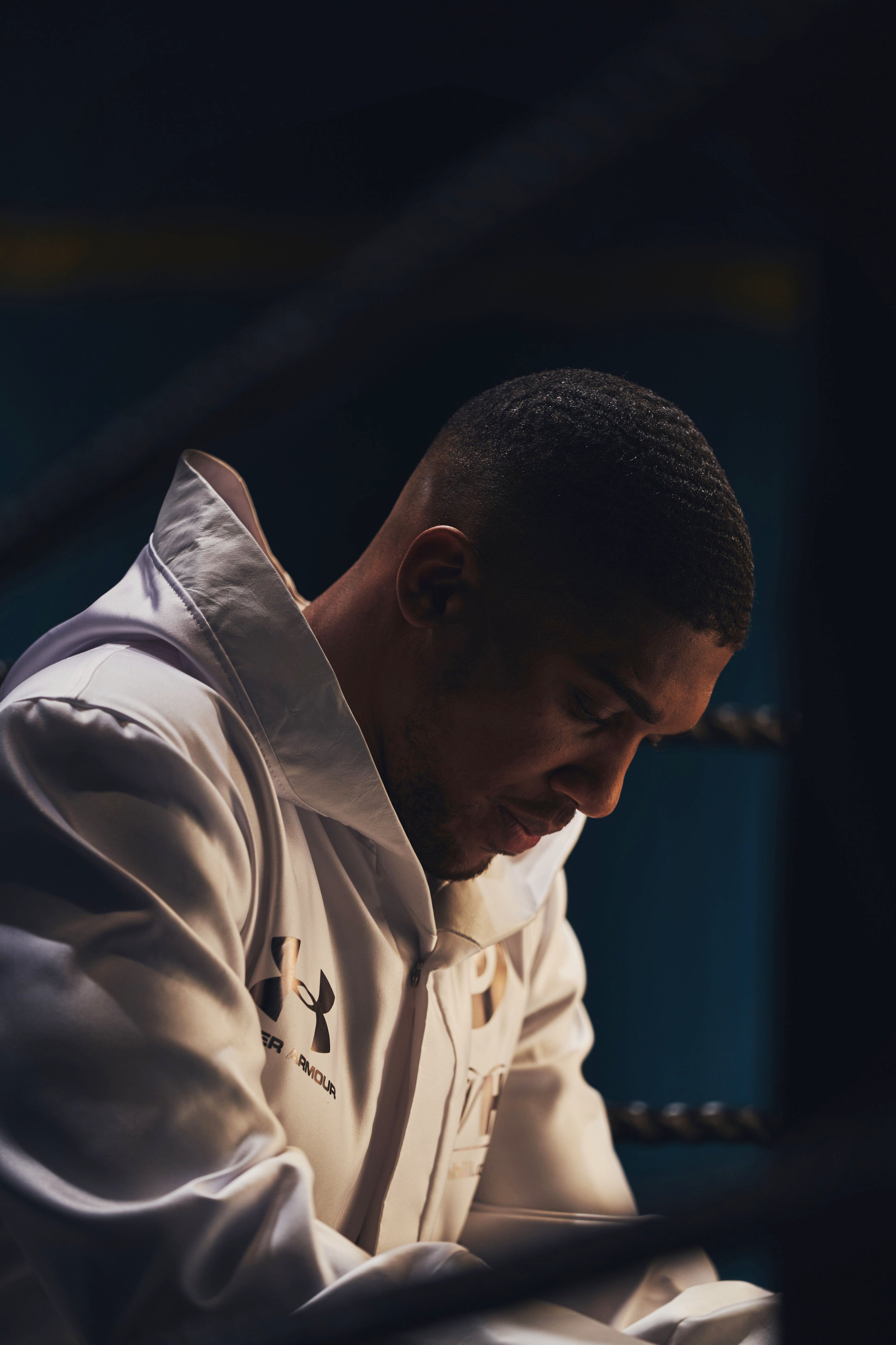 Double heavyweight boxing champion Anthony Joshua shot for Under Armour by Jane Stockdale