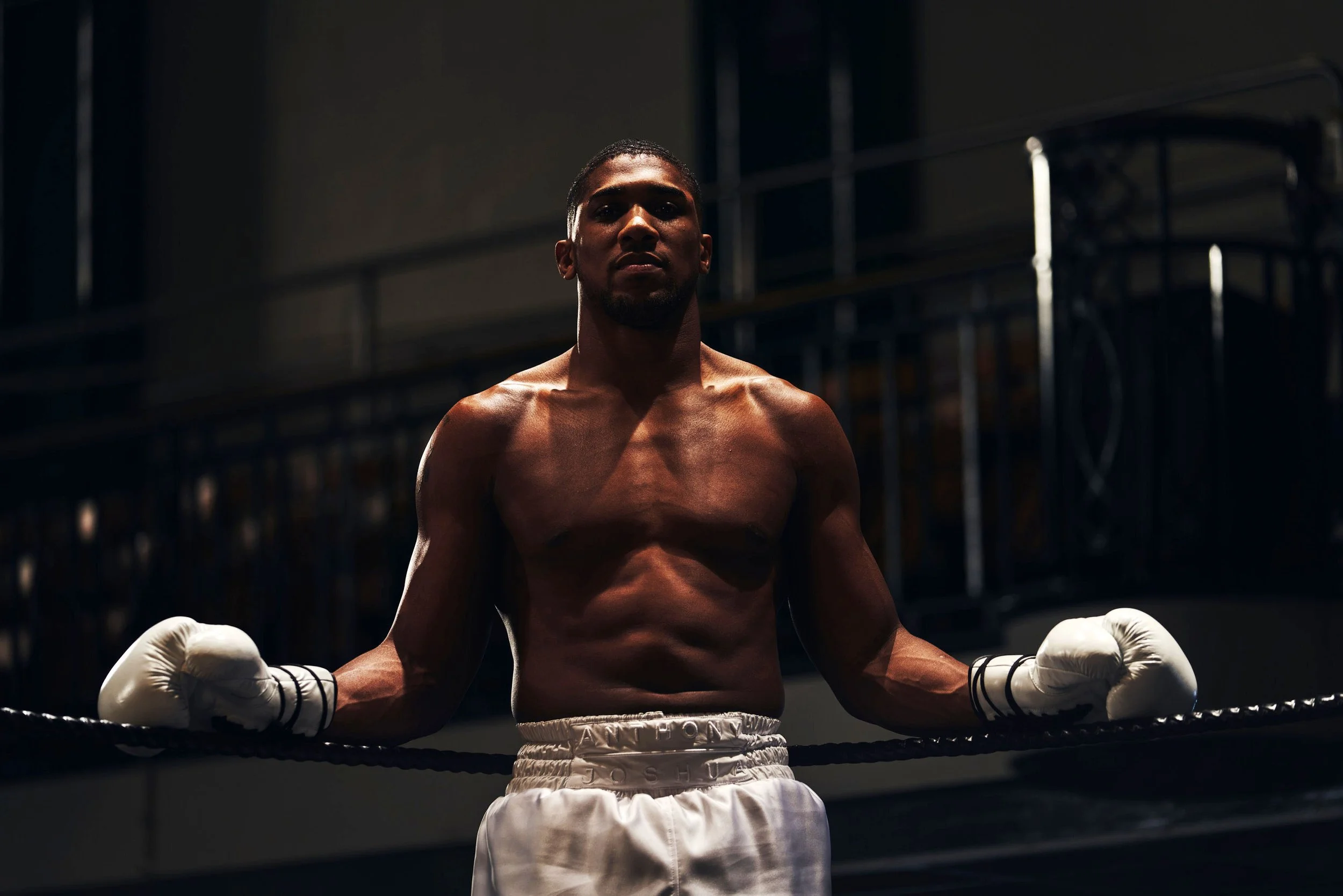 Double heavyweight boxing champion Anthony Joshua shot for Under Armour by Jane Stockdale
