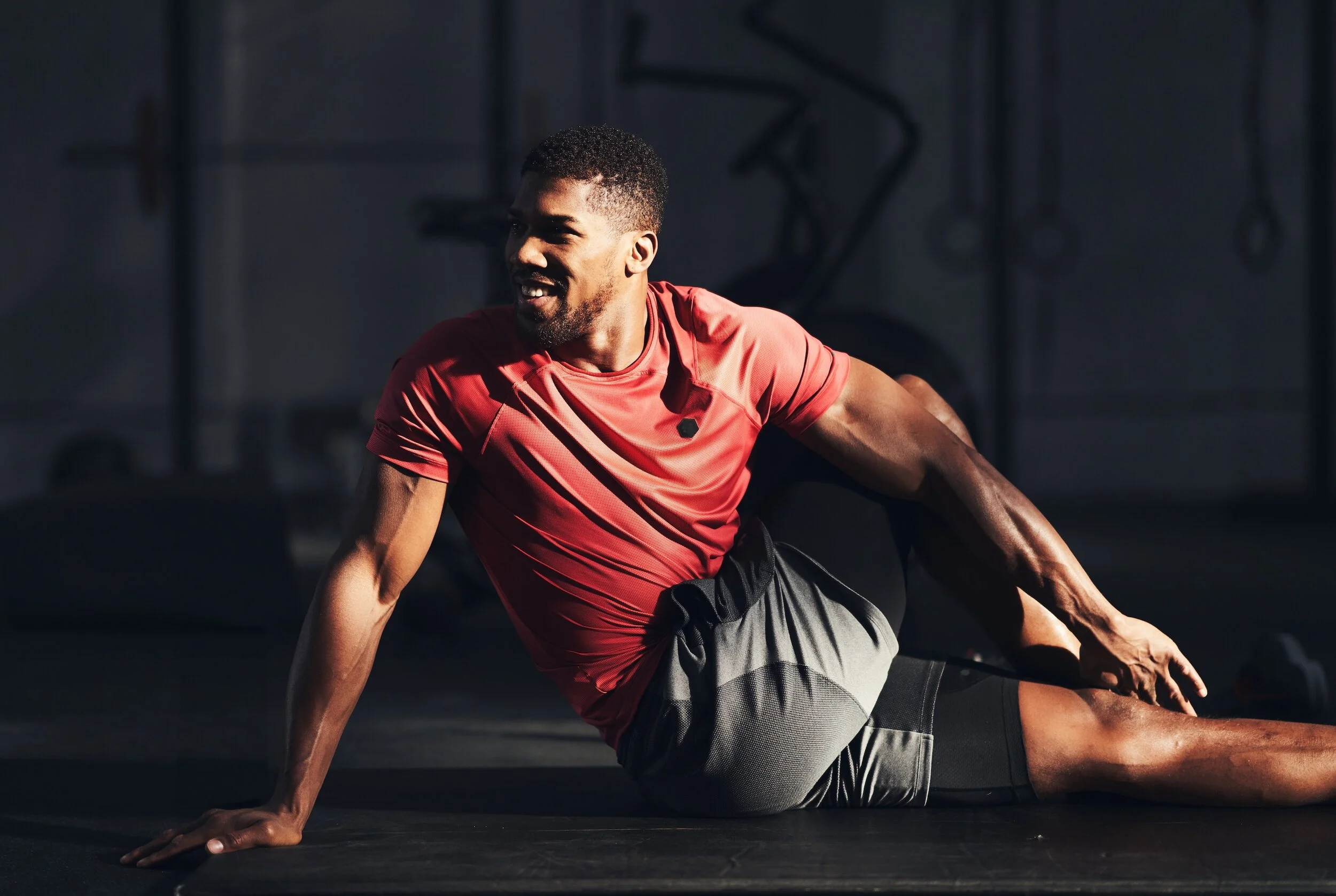 Double heavyweight boxing champion Anthony Joshua shot for Under Armour by Jane Stockdale