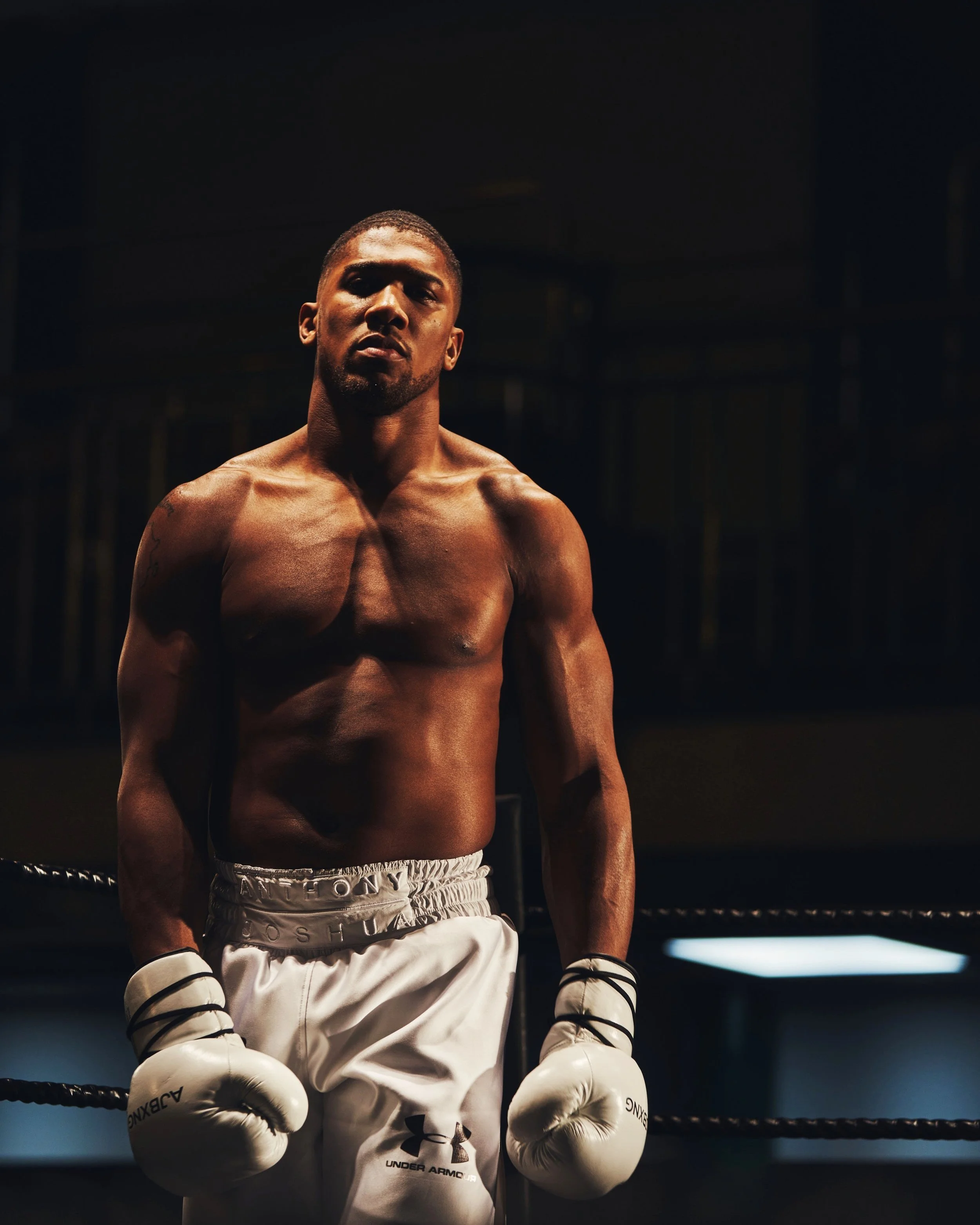 Double heavyweight boxing champion Anthony Joshua shot for Under Armour by Jane Stockdale