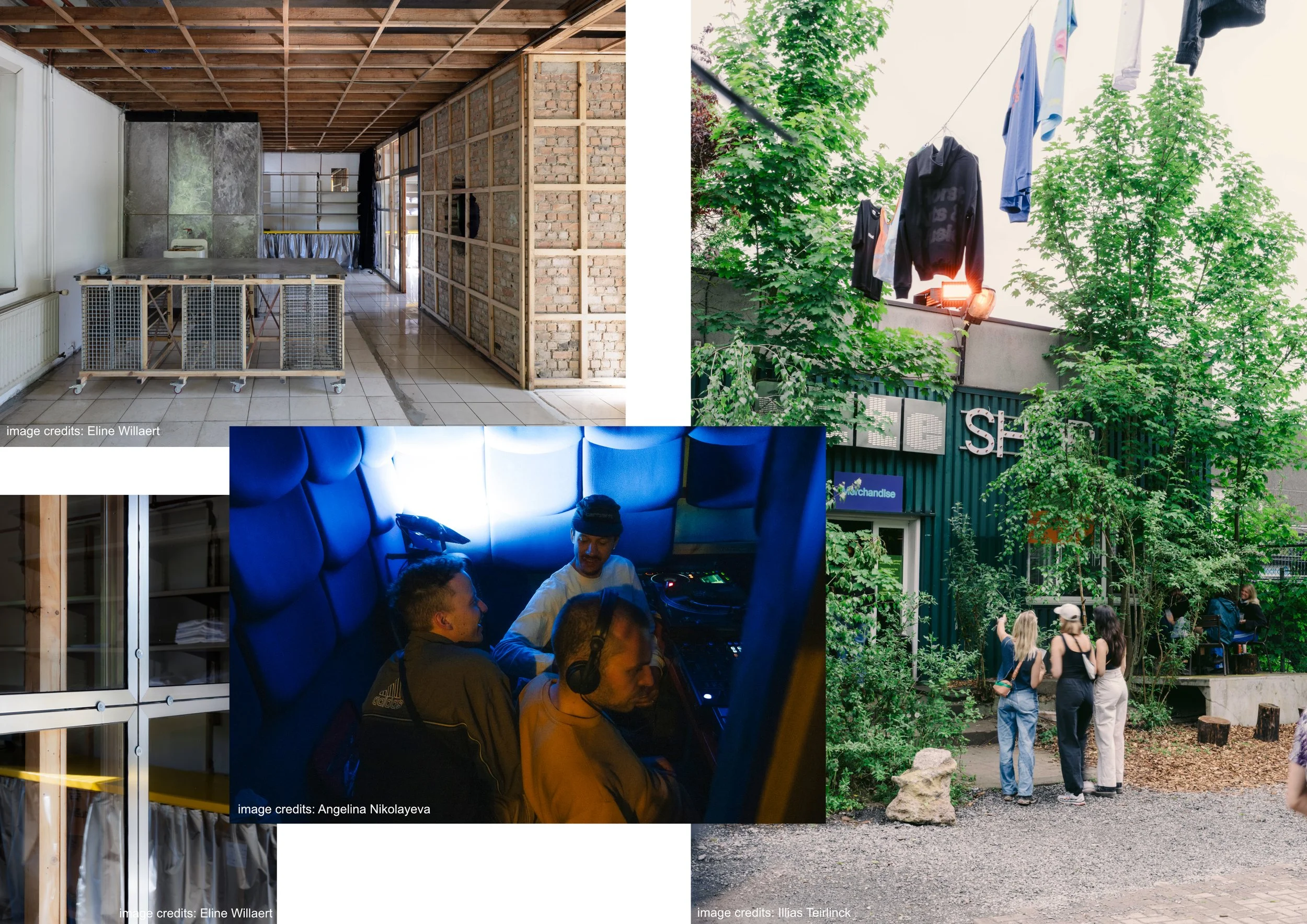 Volunteering in constructing a youth center with reclaimed materials at Asiat Site, Vilvoorde (2025) - Design by Alter & Baukreisel