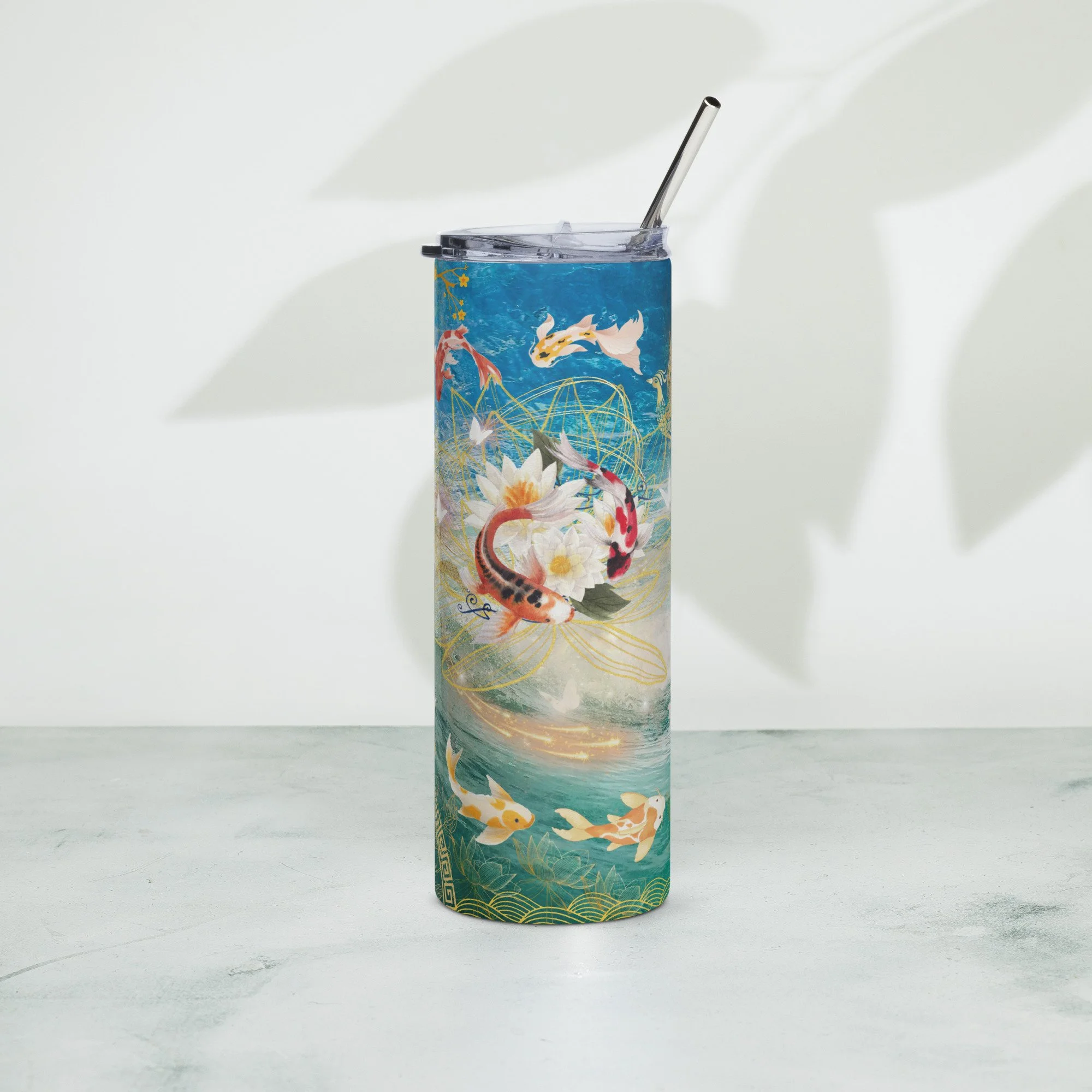 Gourde Feng Shui : Méditation liquide des Koi