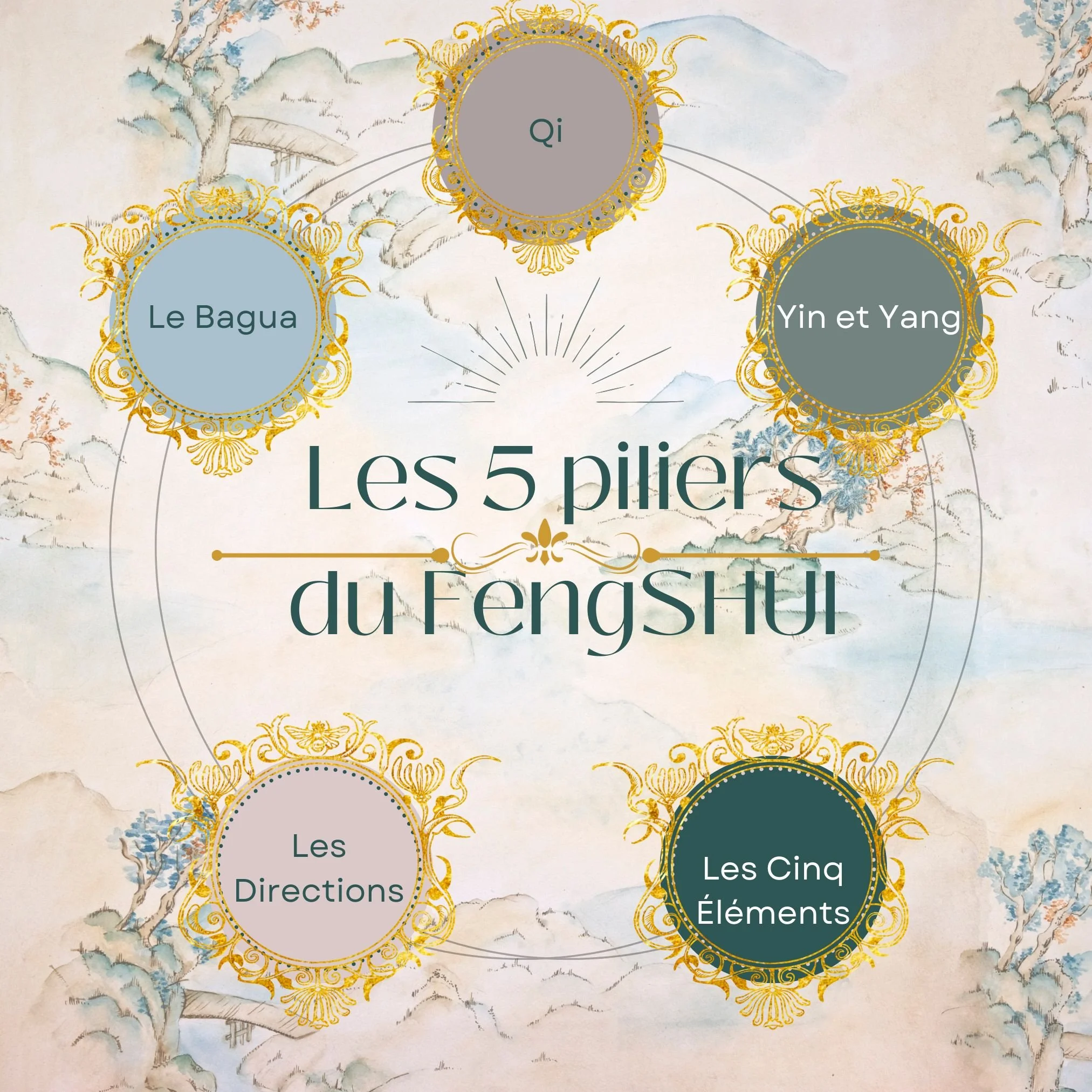 les 5 piliers du fengshui