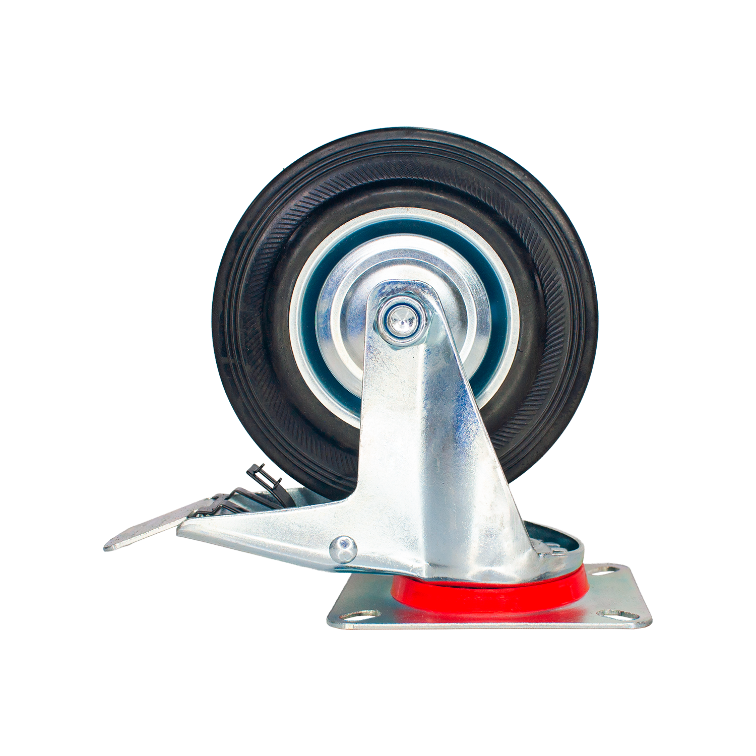 Rodachina 5" Caucho Rin Metal