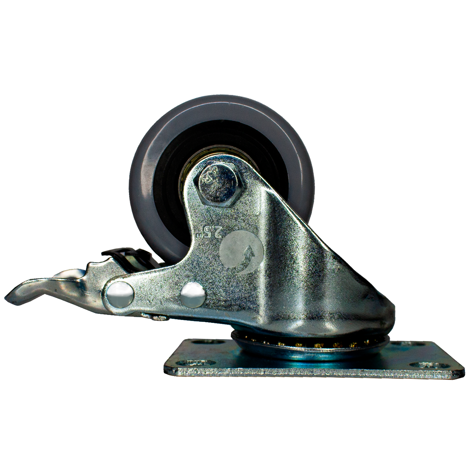 Rodachina 2-1/2" A-Polivinil Gris