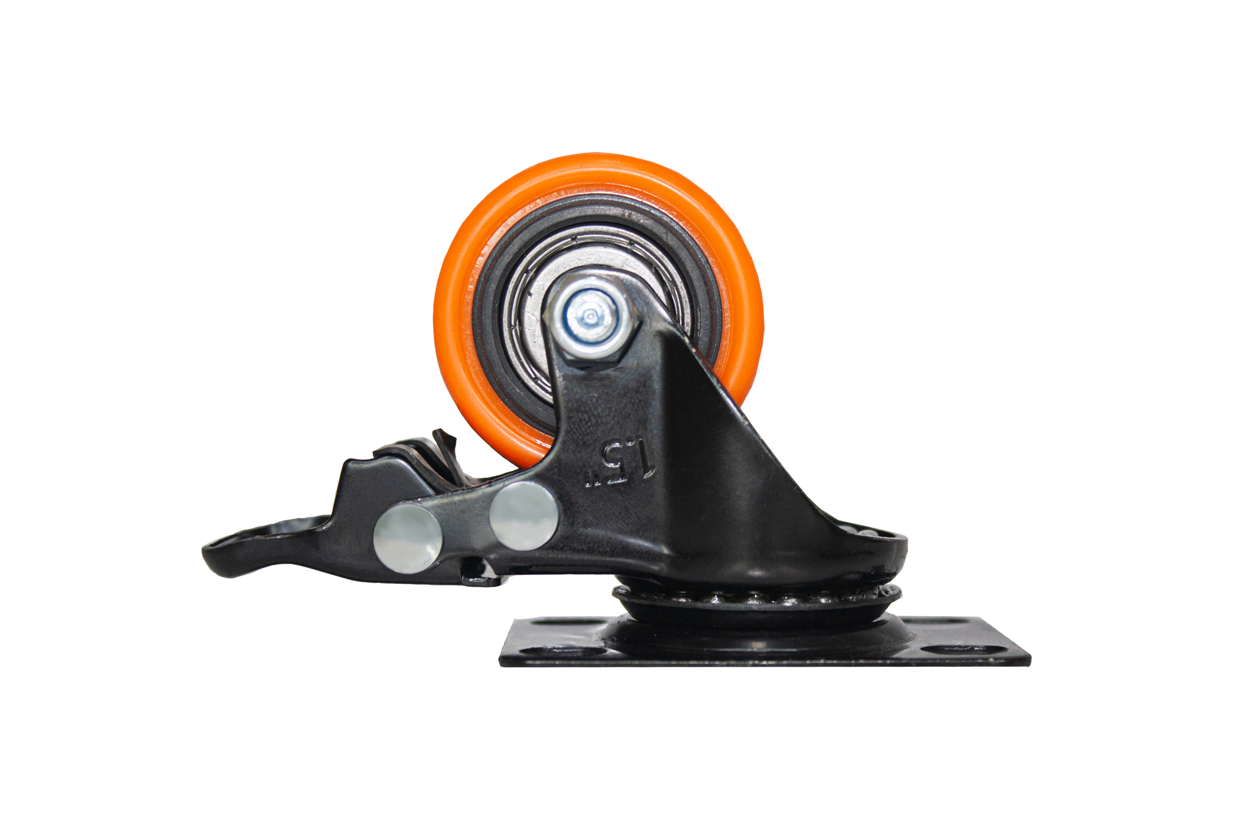 Rodachina 1-1/2" A-Polivinil Naranja