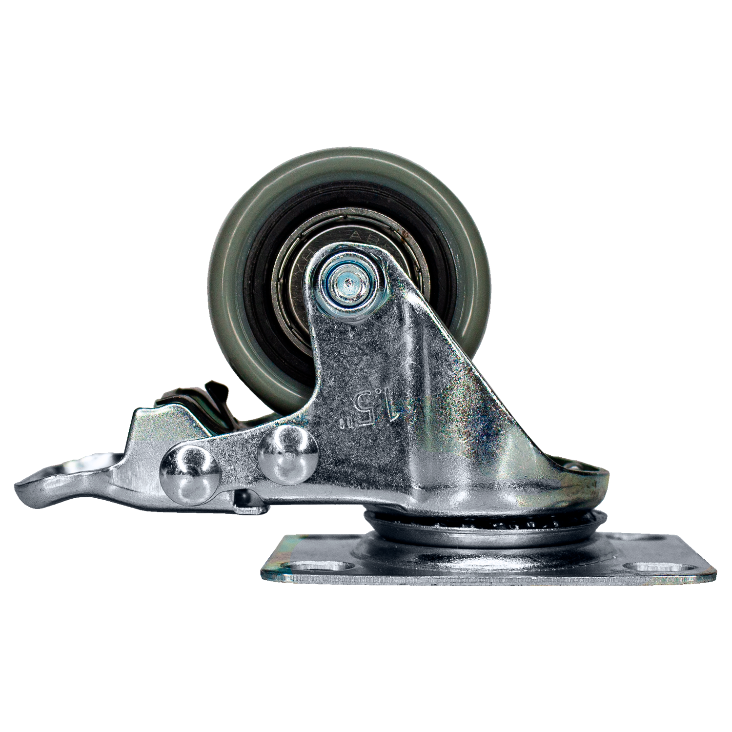 Rodachina 1-1/2" A-Polivinil Gris