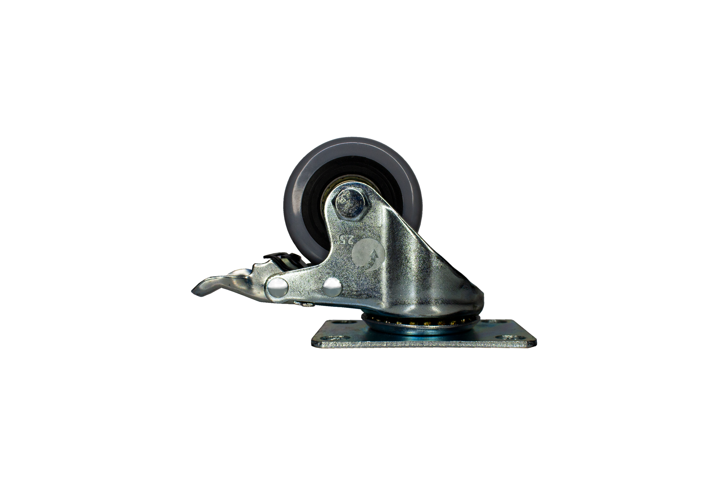 Rodachina 2-1/2" A-Polivinil Gris