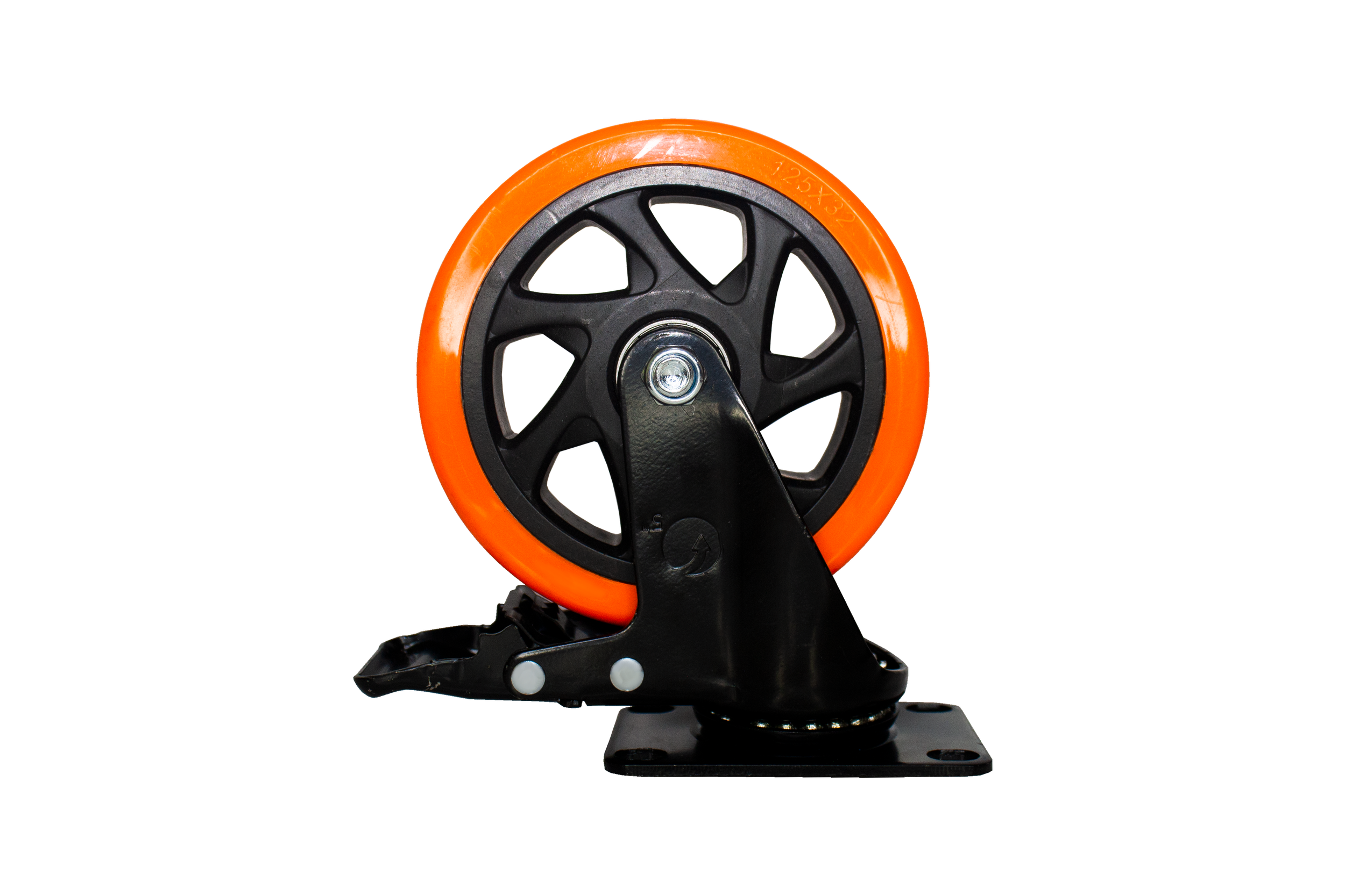 Rodachina 5" A-Polivinil Naranja