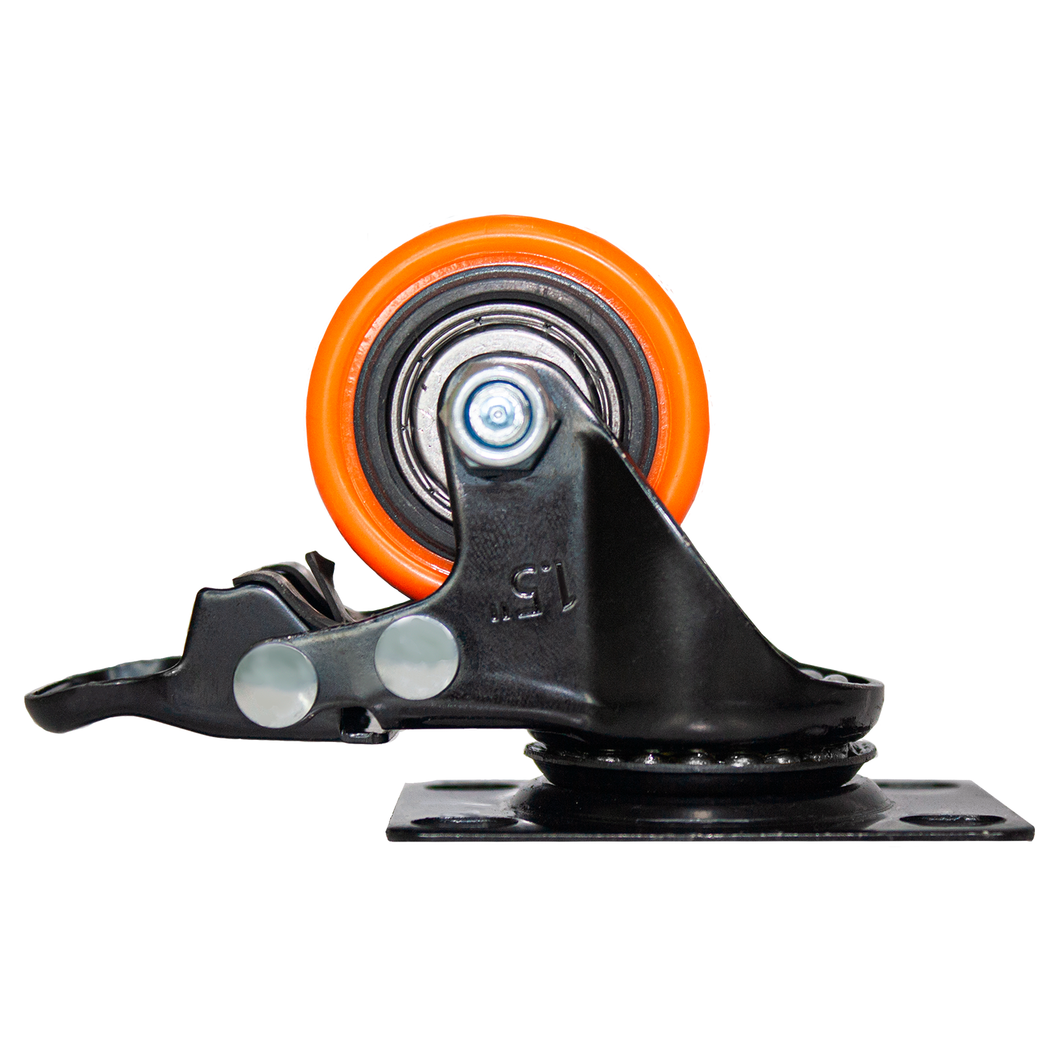 Rodachina 1-1/2" A-Polivinil Naranja