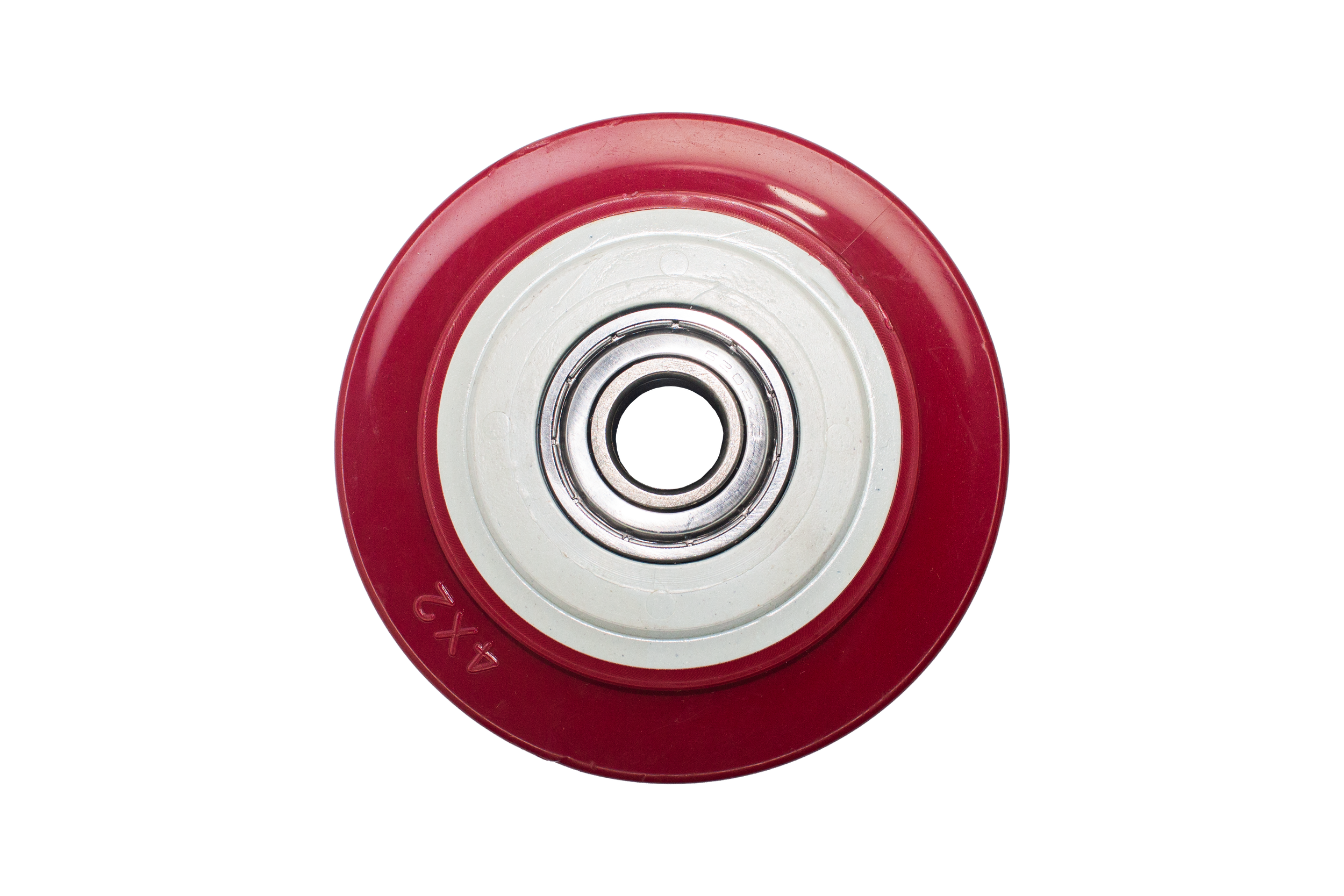Rueda 4X2" Polivinil Roja