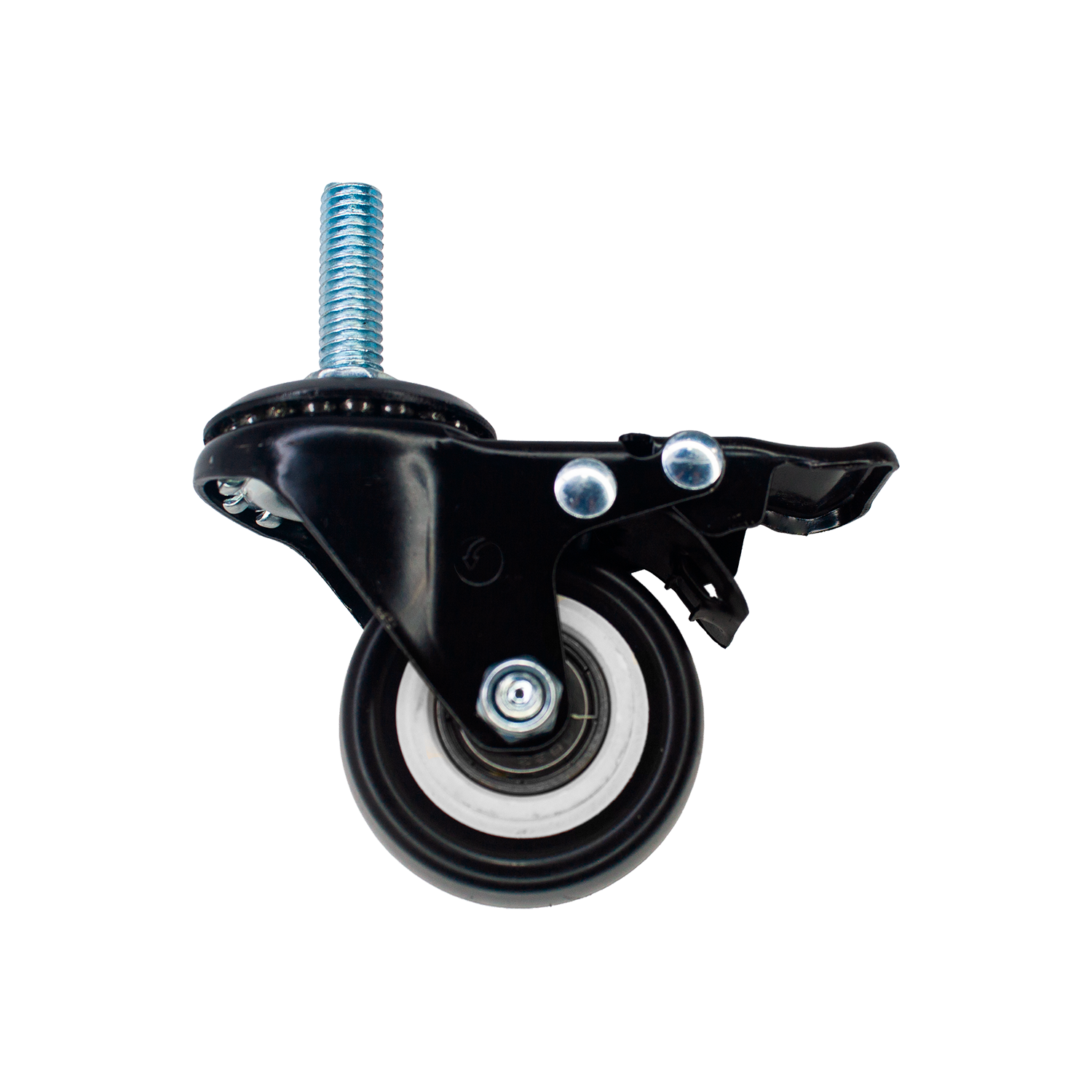 Rodachina 2" E-Polivinil Negra