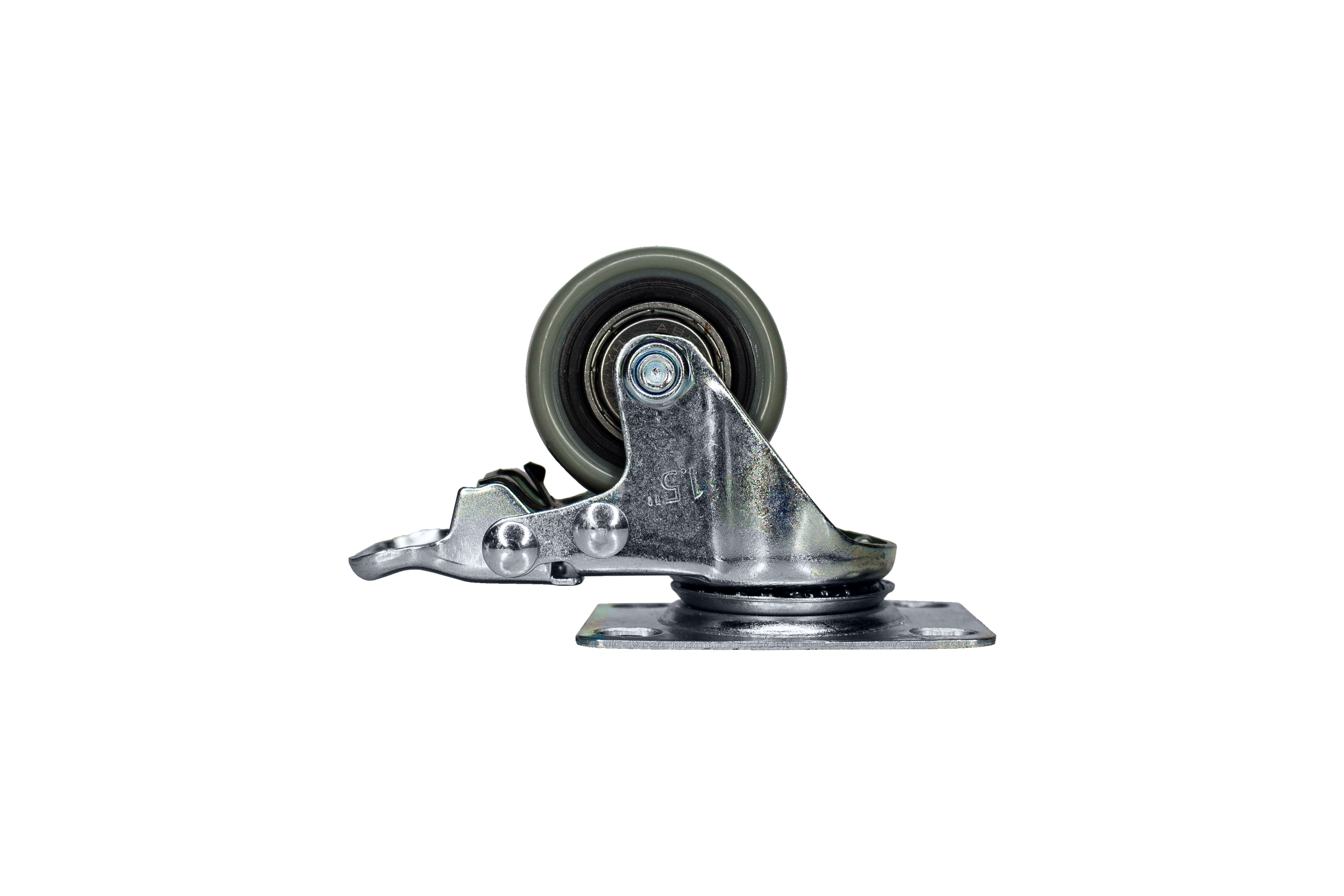 Rodachina 1-1/2" A-Polivinil Gris