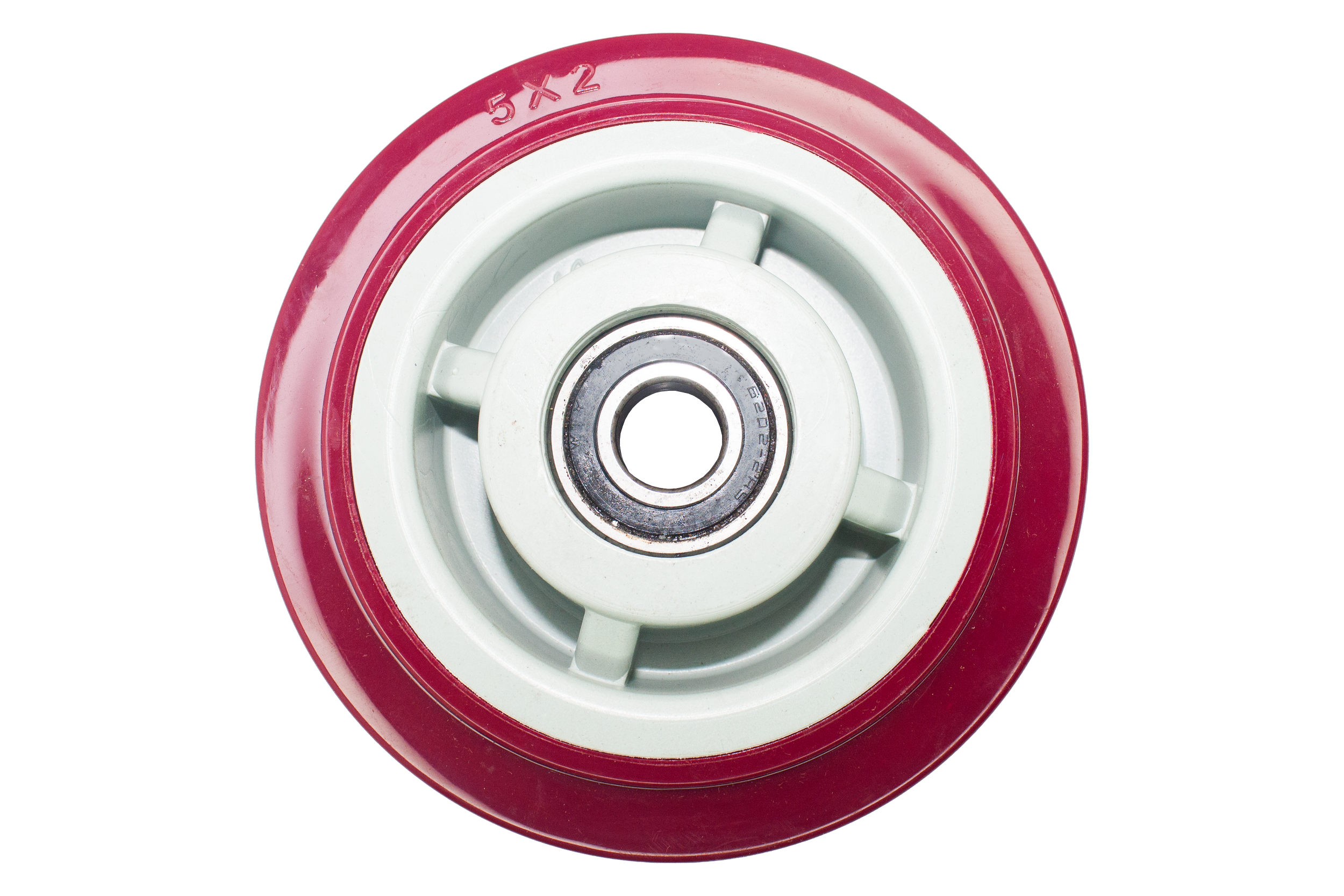 Rueda 5X2" Polivinil Roja