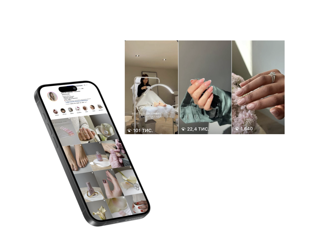 Instagram Reels and social media marketing content created for a service-based business in Amsterdam, Netherlands, focused on lead generation, customer acquisition, and business growth.