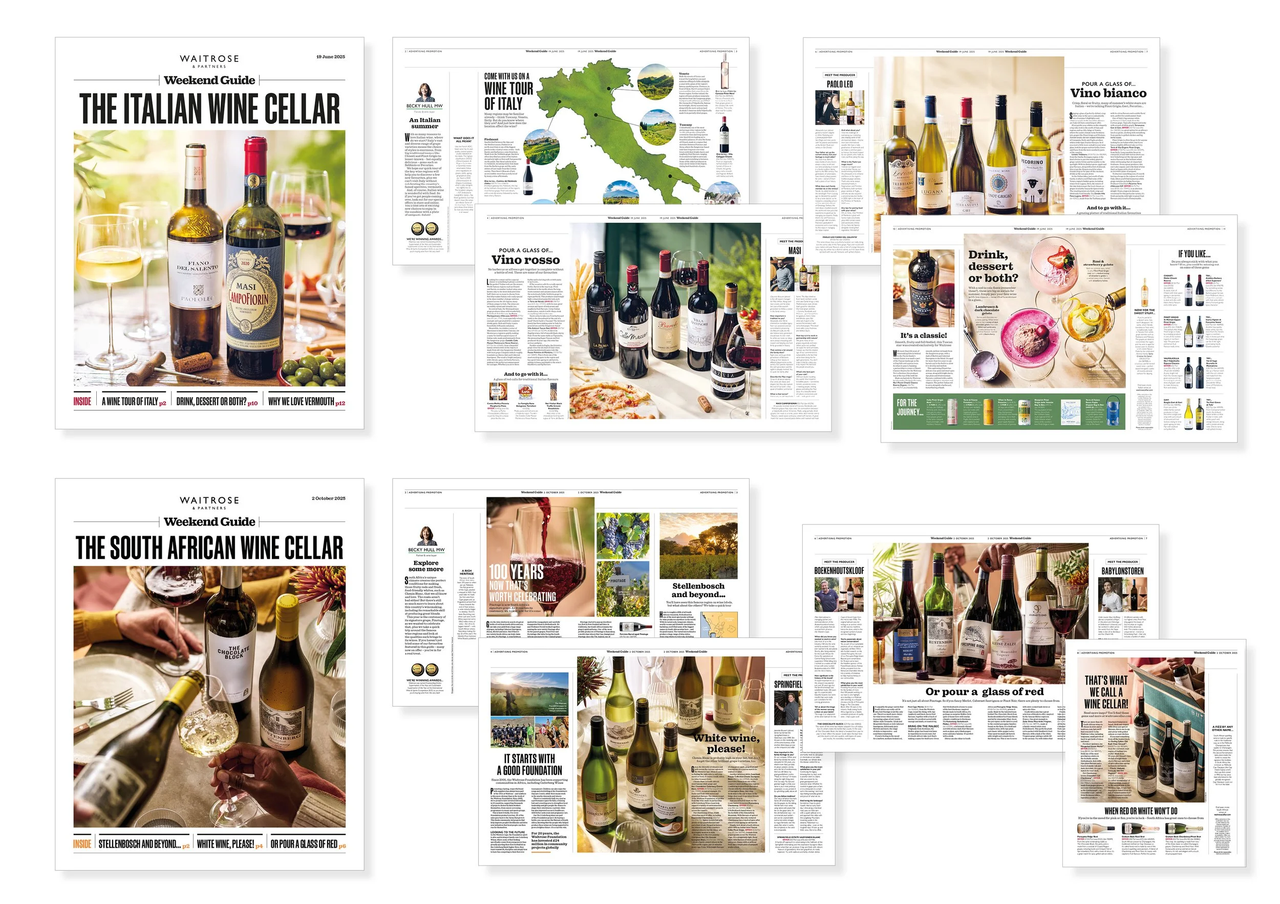 Layout design & shoot art direction for Waitrose Weekend specials