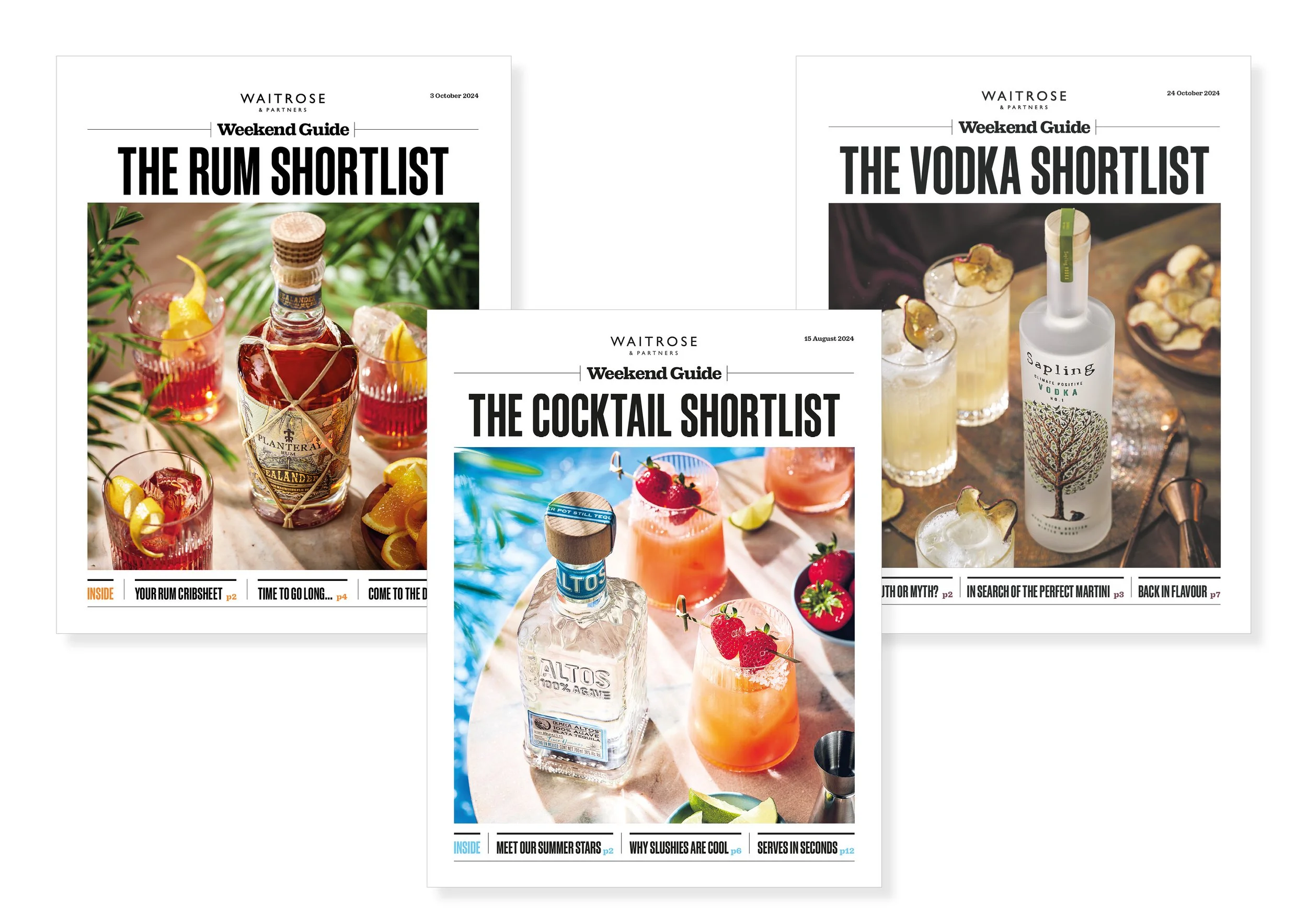 Layout design & shoot art direction for Waitrose Weekend specials