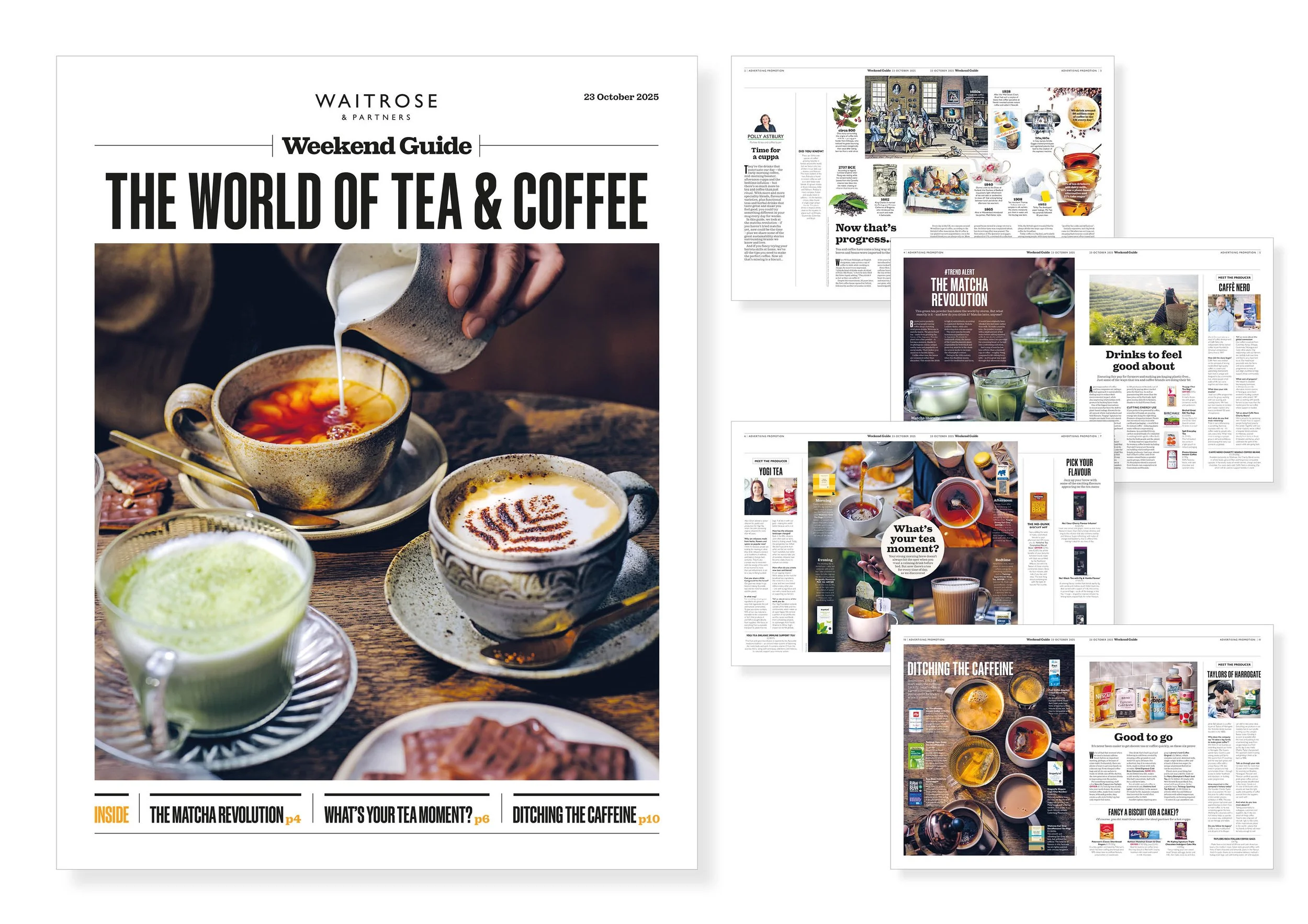 Layout design & shoot art direction for Waitrose Weekend special