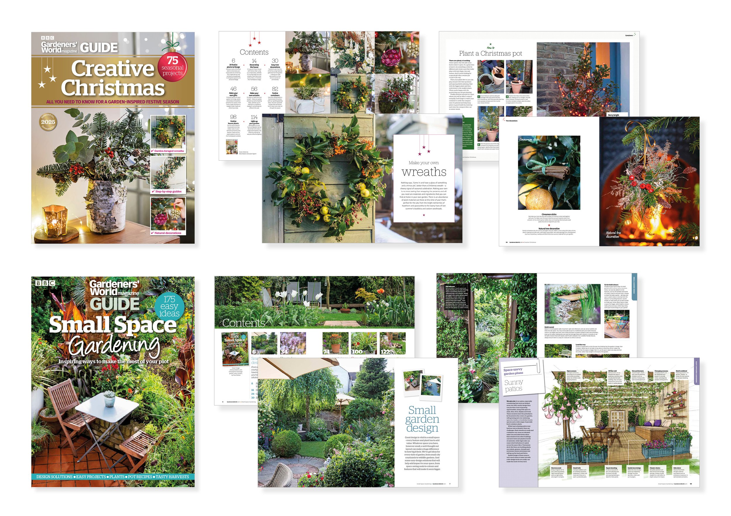 Layout design for BBC Gardeners' World bookazines