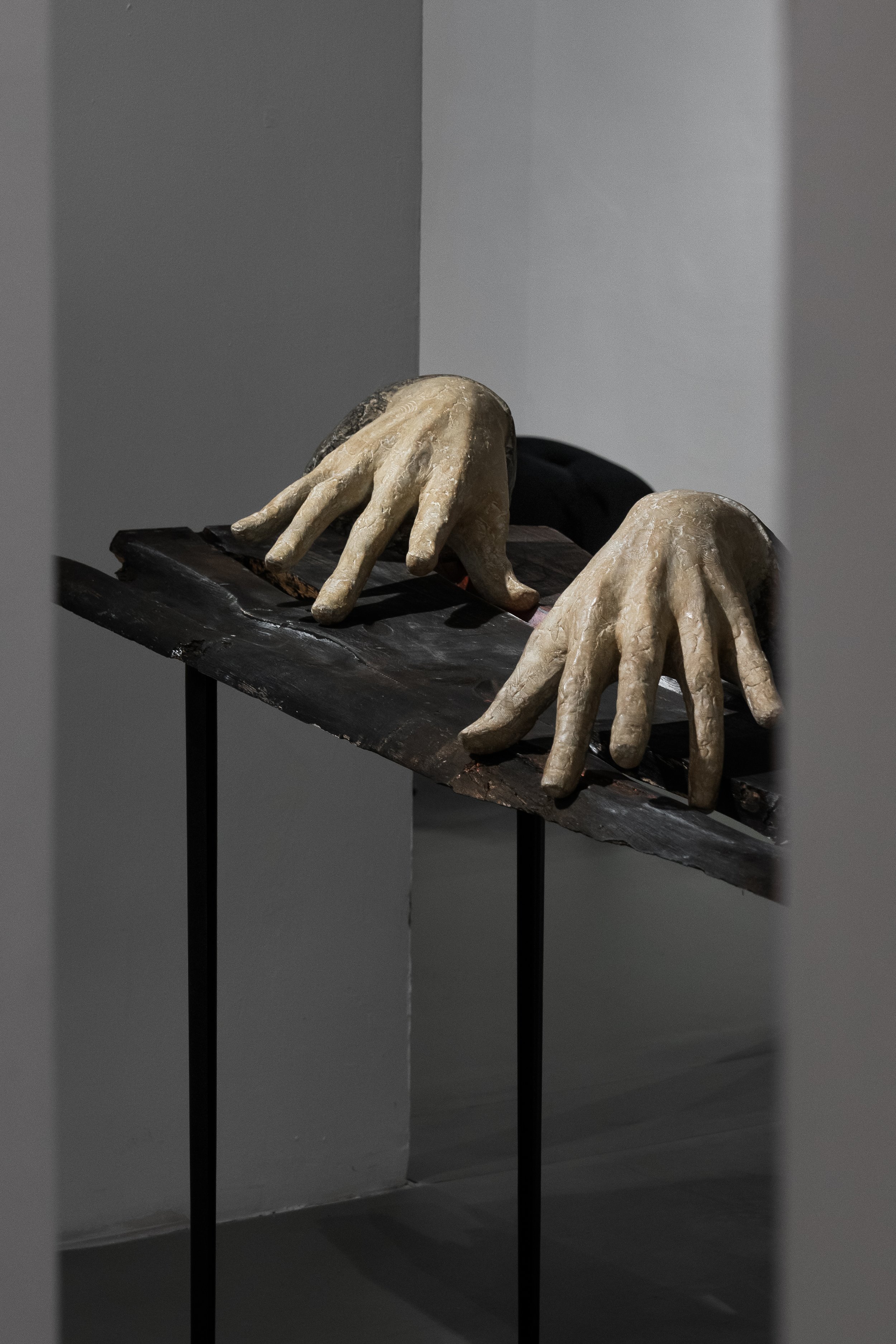 Curation as an art form. Curator Junyu Wen place two artis's work together closely, generating conversations that went beyond any of them.