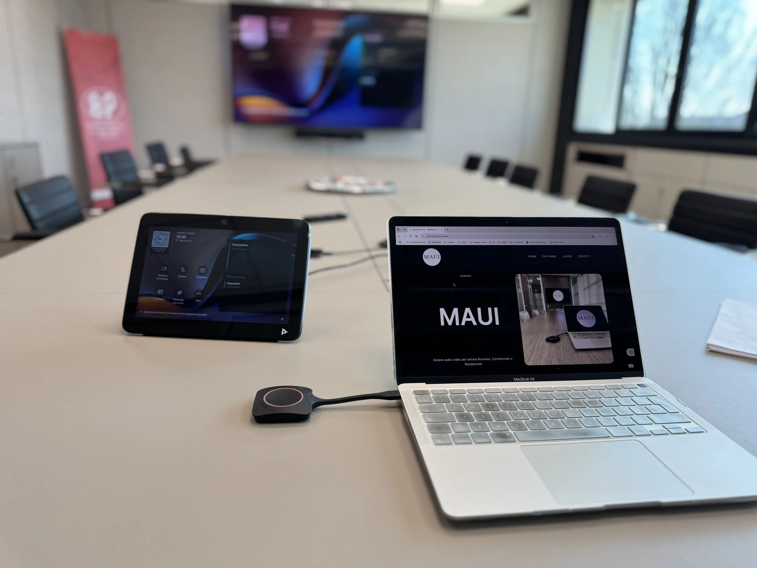 Mirroring con Clickshare Button